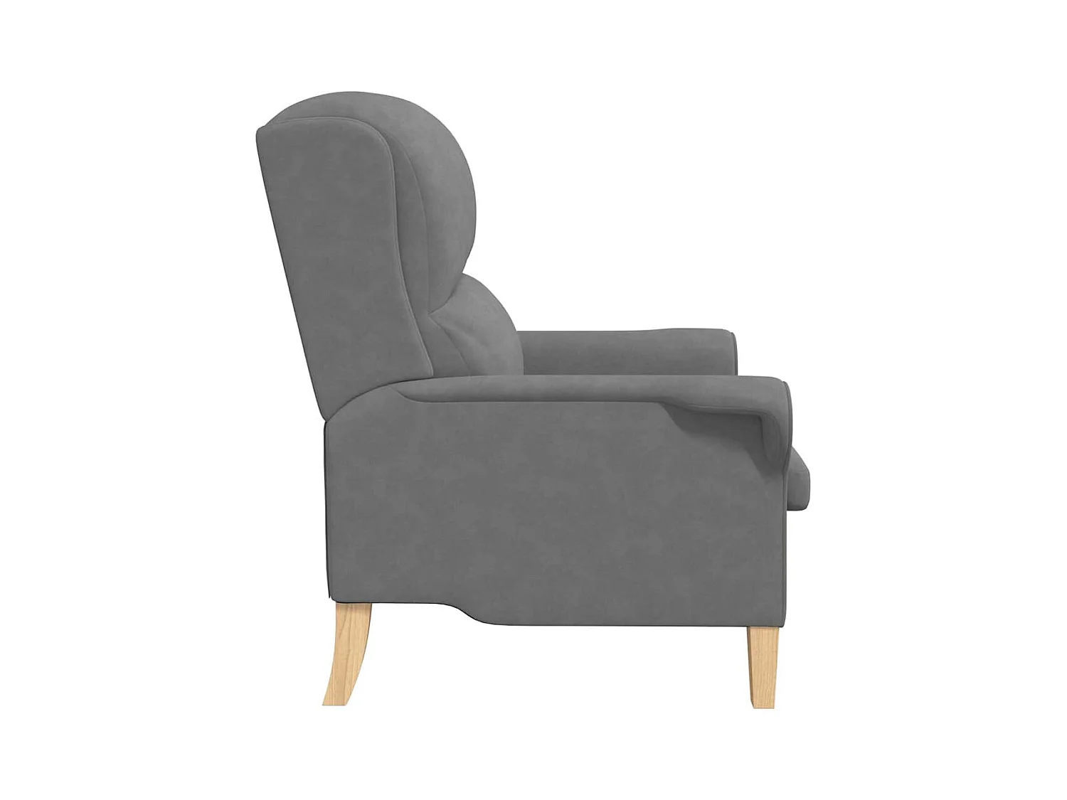 Sillón de salón | Silla de relax | Sillón Gris oscuro 76x94x102 cm Microfibra SHL9890