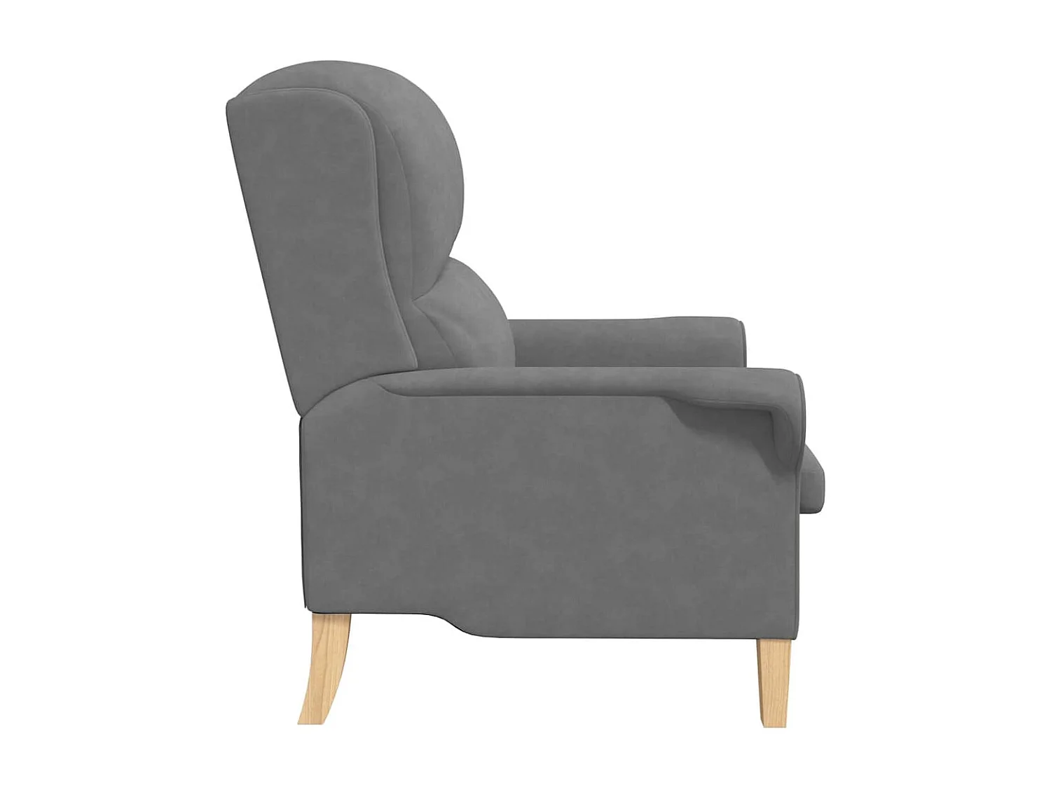 Fauteuil de Salon-Chaise de relax Gris foncé 76x94x102 cm Microfibre SHL2310
