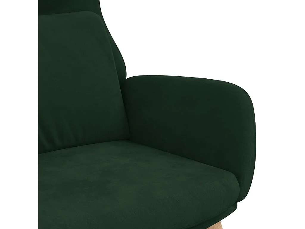 Sillón de relax | Silla de relax de terciopelo verde oscuro SHL5178