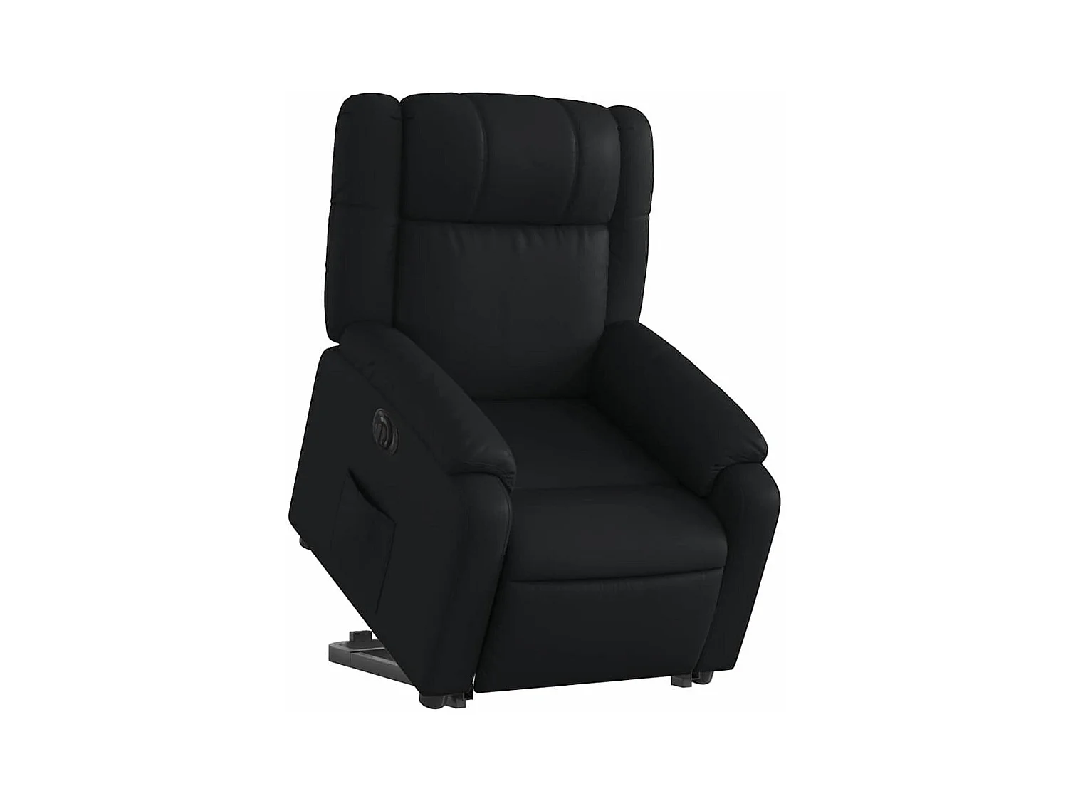 Sillón de relax | Sillón reclinable y elevable eléctrico cuero sintético negro SHL4780