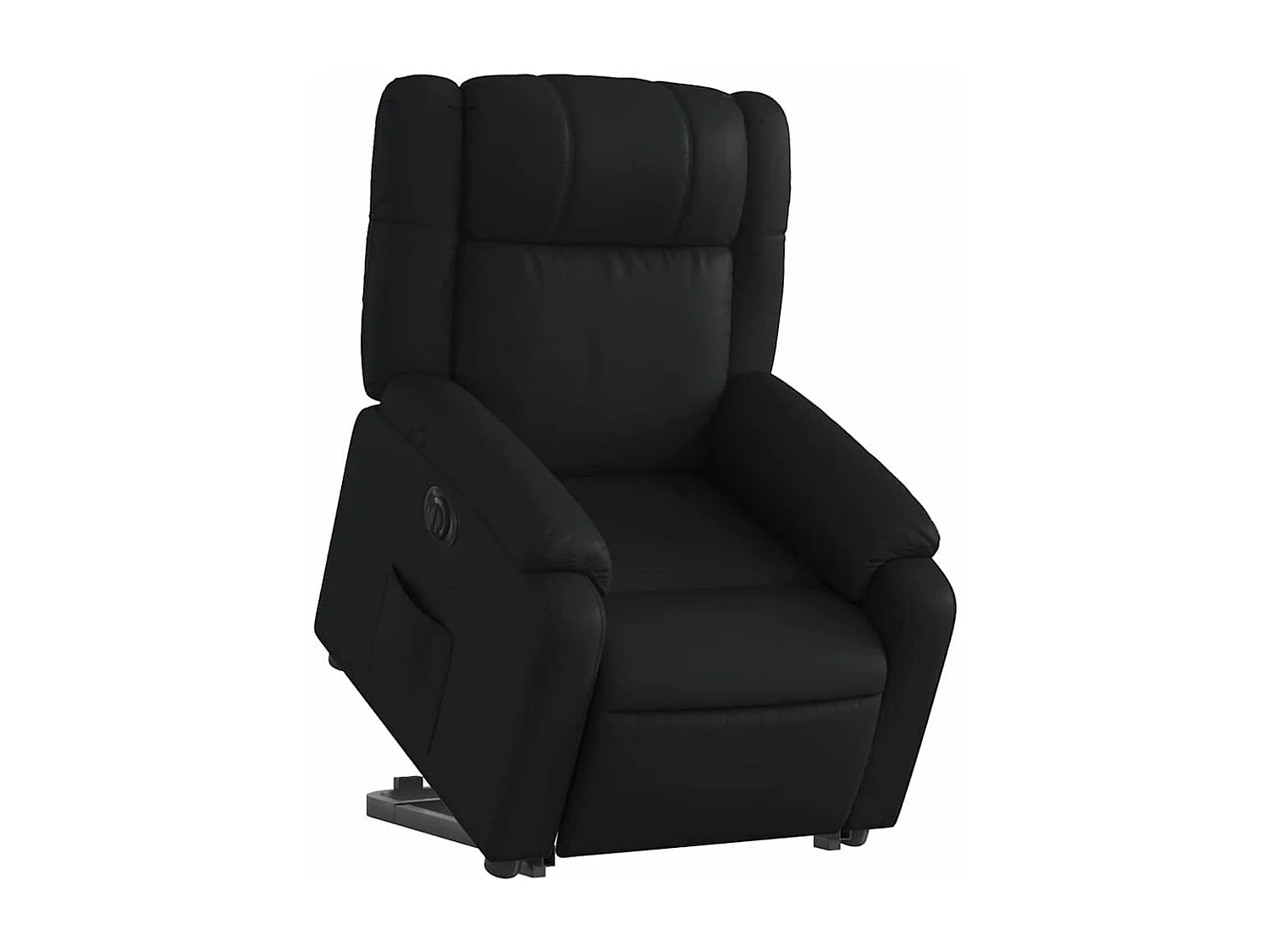 Relaxsessel mit Aufstehhilfe Elektrisch | Lounge Sessel indoor Schwarz Kunstleder SHL82287