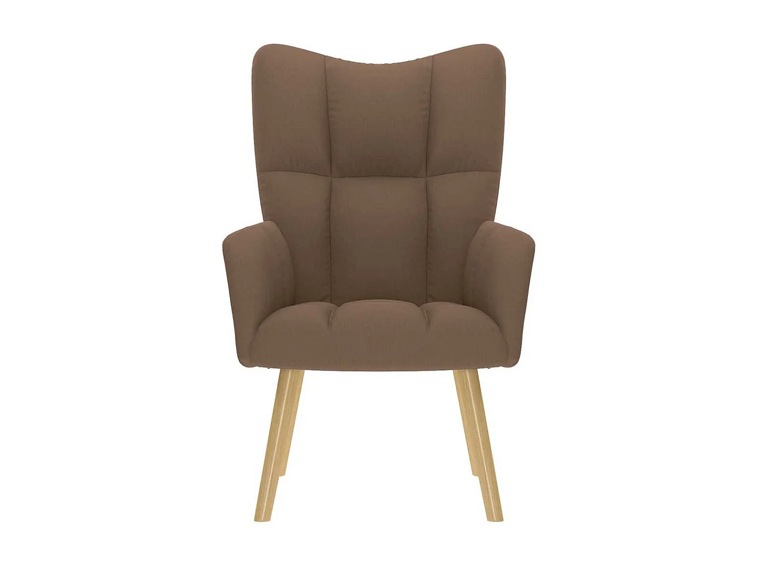 Fauteuil de Salon-Chaise de relaxation moderne Marron Tissu SHL4037