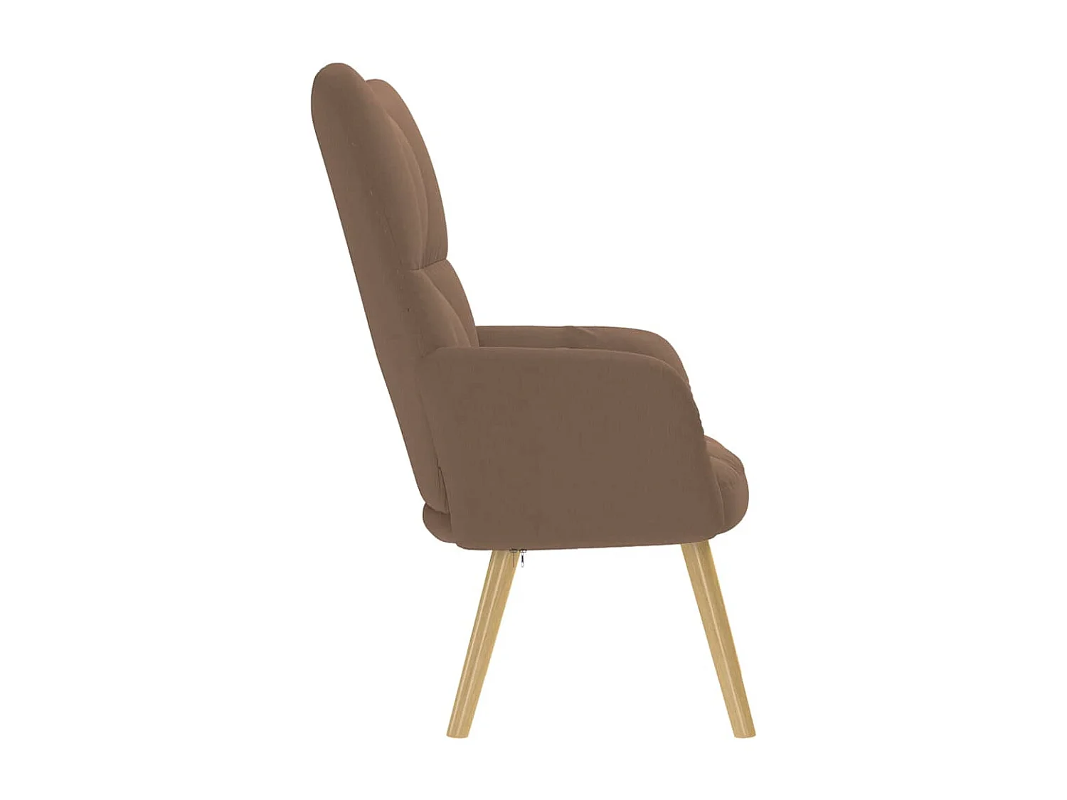 Fauteuil de Salon-Chaise de relaxation moderne Marron Tissu SHL4037