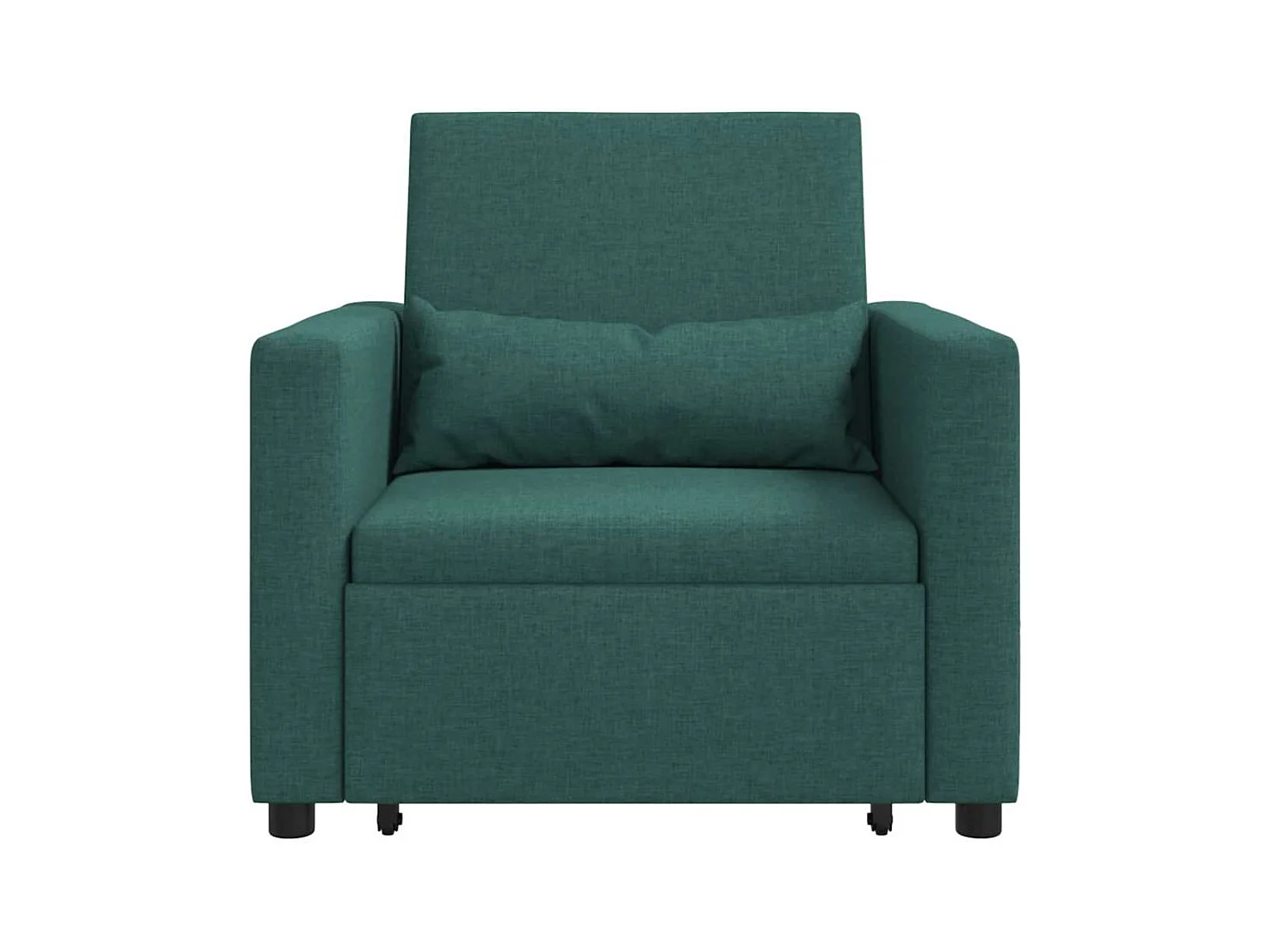 Sofá Cama Individual Verde oscuro 90x165x87 cm tela SHL8975