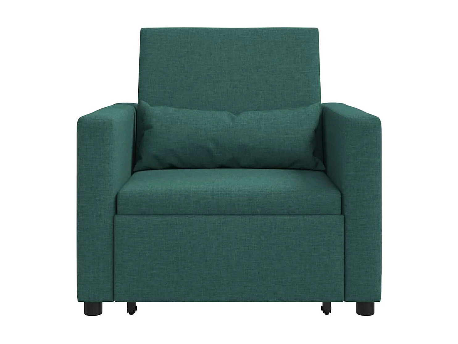 Fauteuil Salon-Chaise de relax-Chaise de Canapé Vert foncé 90x165x87 cm tissu SHL1042