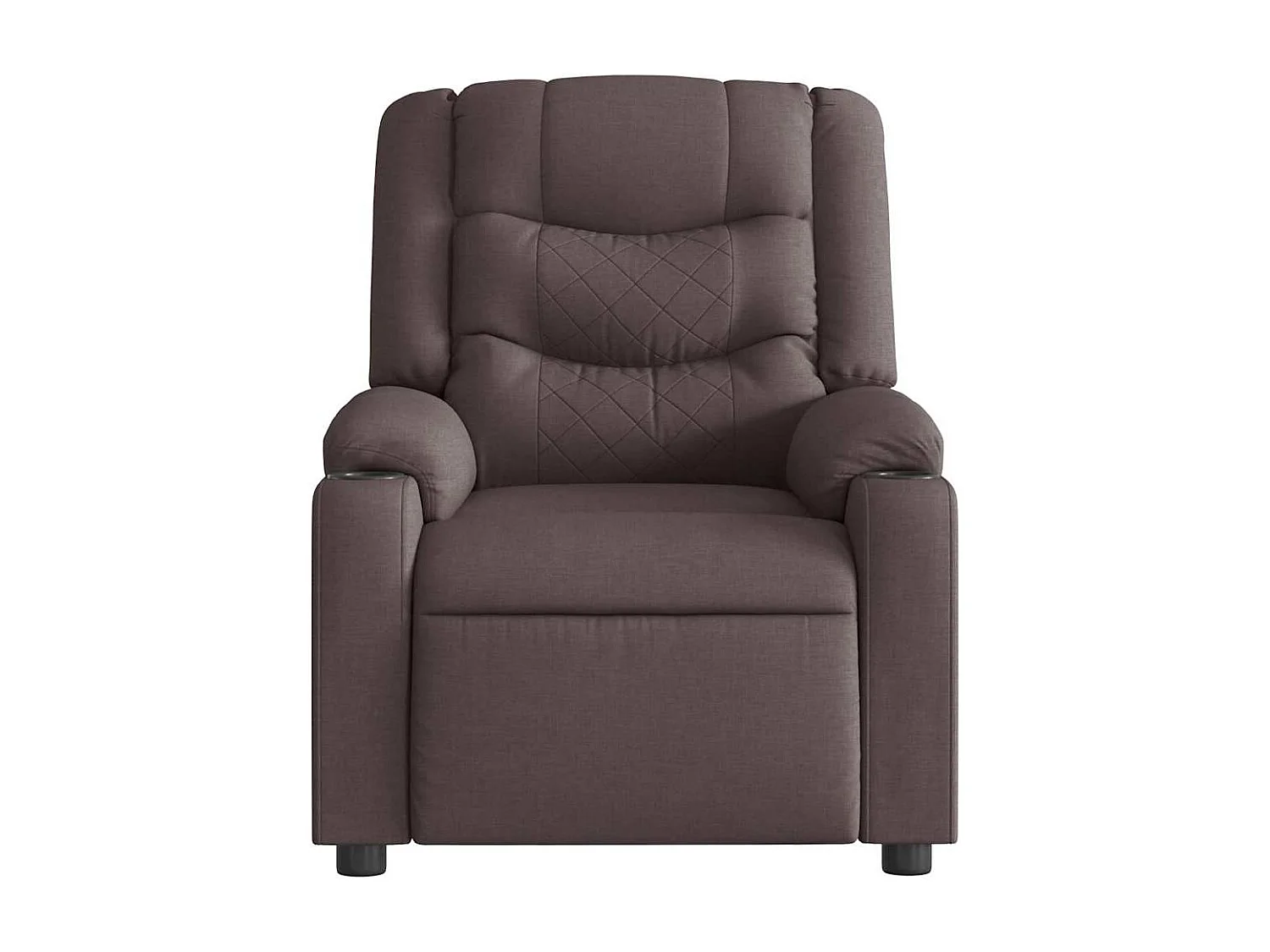 Fauteuil inclinable électrique-Chaise de relax-Fauteuil TV Marron foncé Tissu SHL1388