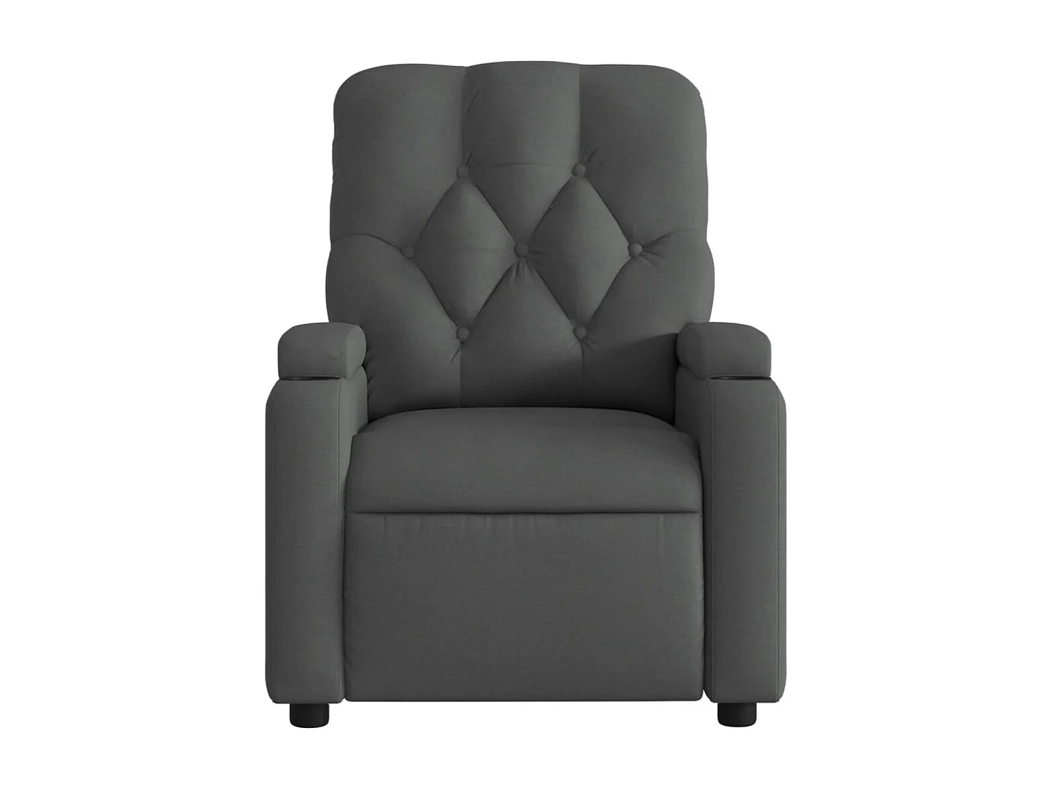 Fauteuil inclinable-Chaise de relax-Fauteuil de Massage gris foncé tissu SHL1270