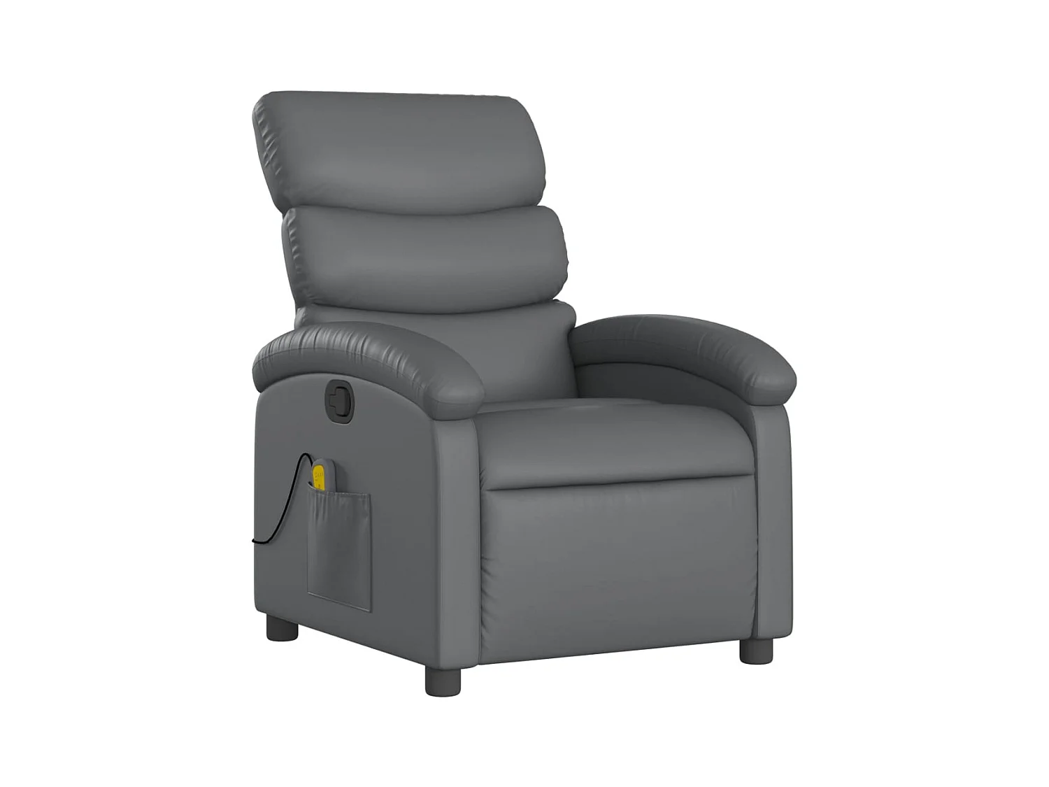 Fauteuil inclinable-Chaise de relax-Fauteuil de Massage gris similicuir SHL1222