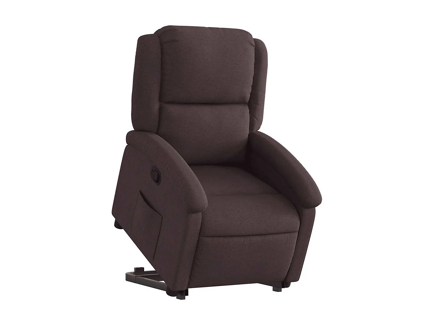 Fauteuil inclinable-Chaise de relax-Fauteuil salon marron foncé tissu SHL1157