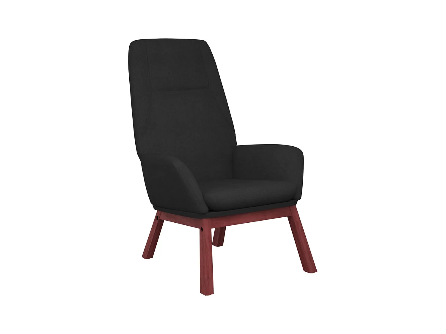Chaise de relaxation-Fauteuil de Salon Noir Tissu SHL910