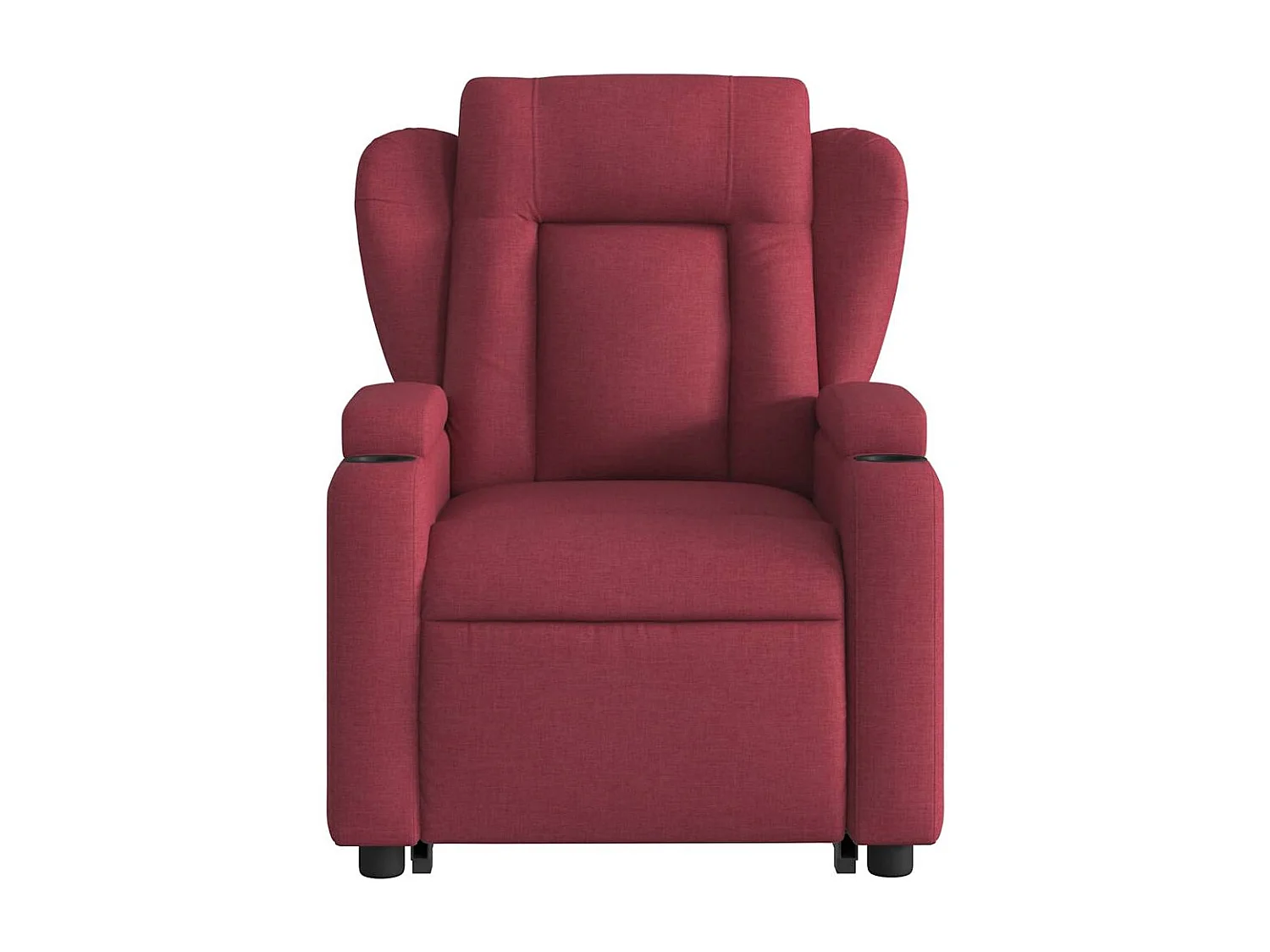 Sillón de salón | Silla | Sillón de masaje elevable eléctrico tela rojo tinto SHL3862