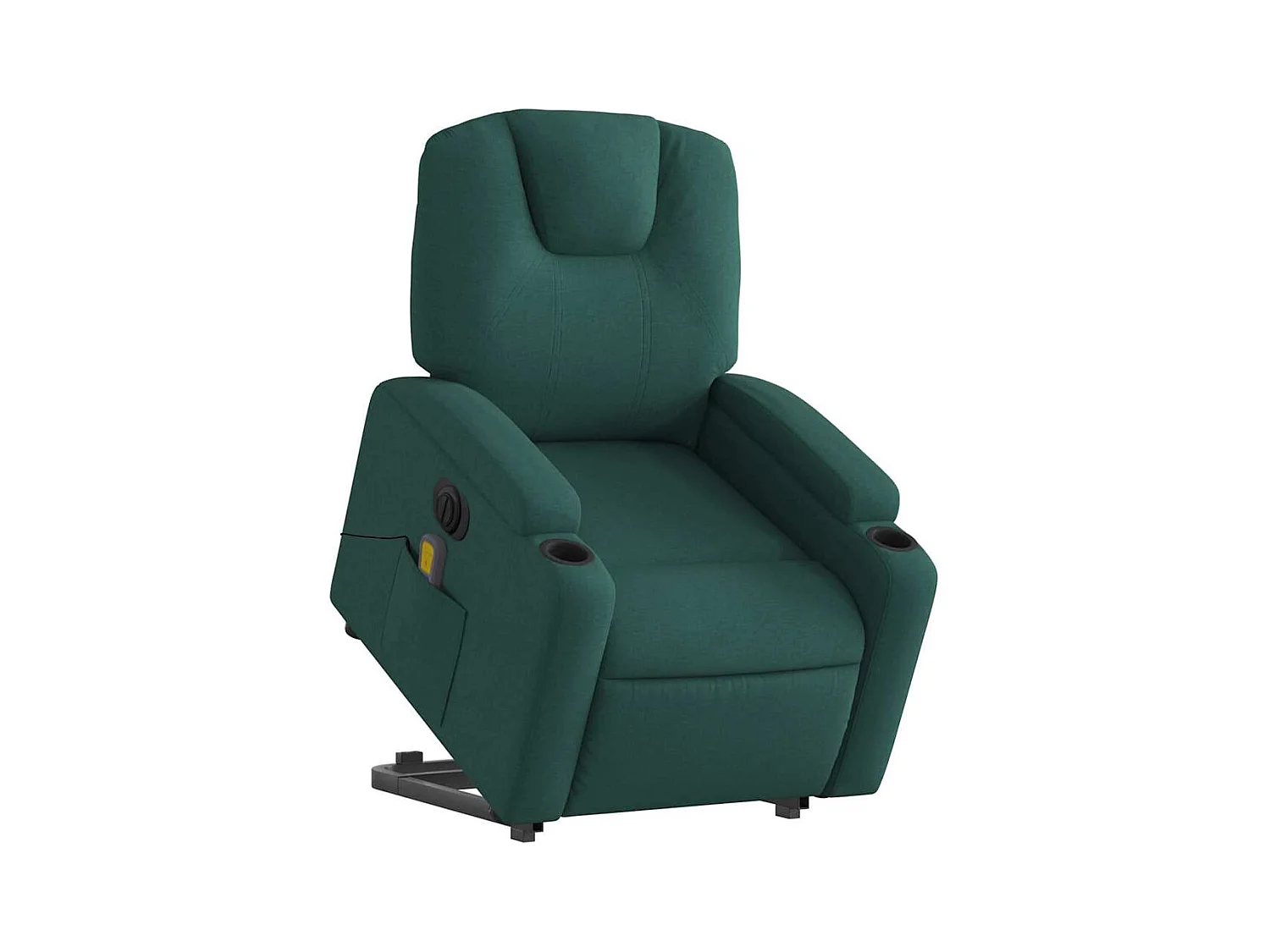 Sillón de salón | Silla | Sillón masaje eléctrico reclinable elevable tela verde oscuro SHL2318