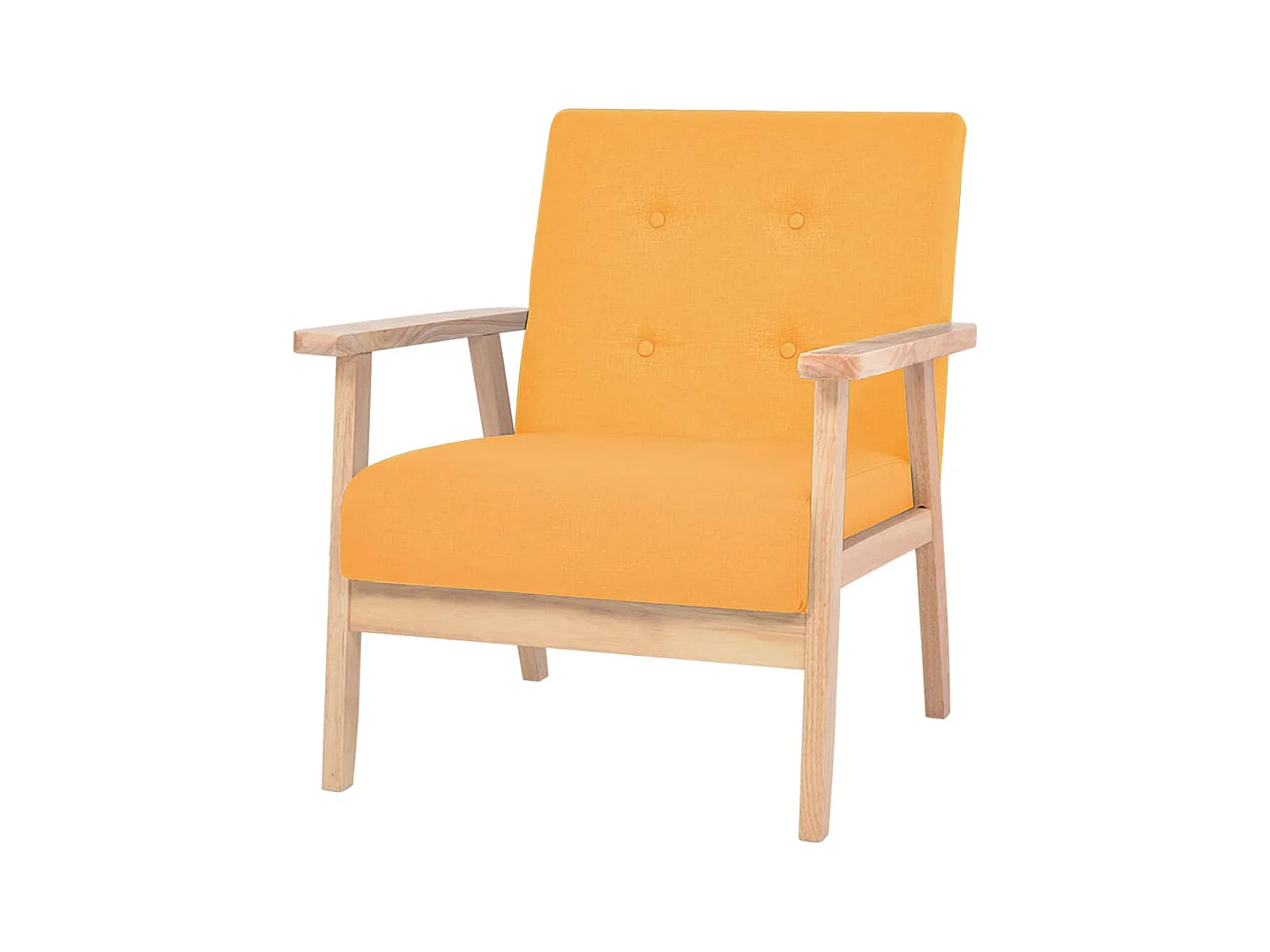 Sillón de salón | Silla de relax | Sillón de tela amarillo SHL3214