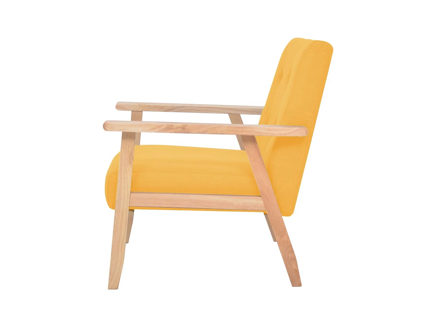 Sillón de salón | Silla de relax | Sillón de tela amarillo SHL3214