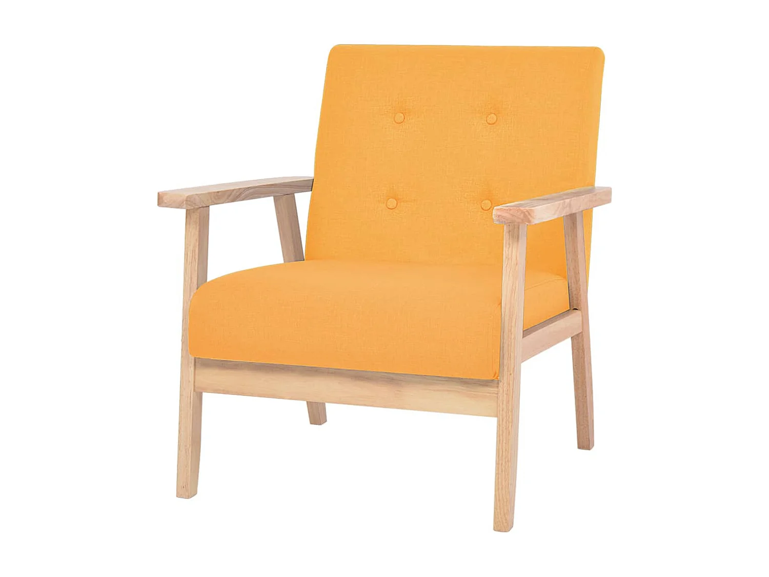 Relaxsessel | Lounge Sessel für Wohnzimmer Gelb Stoff SHL18119