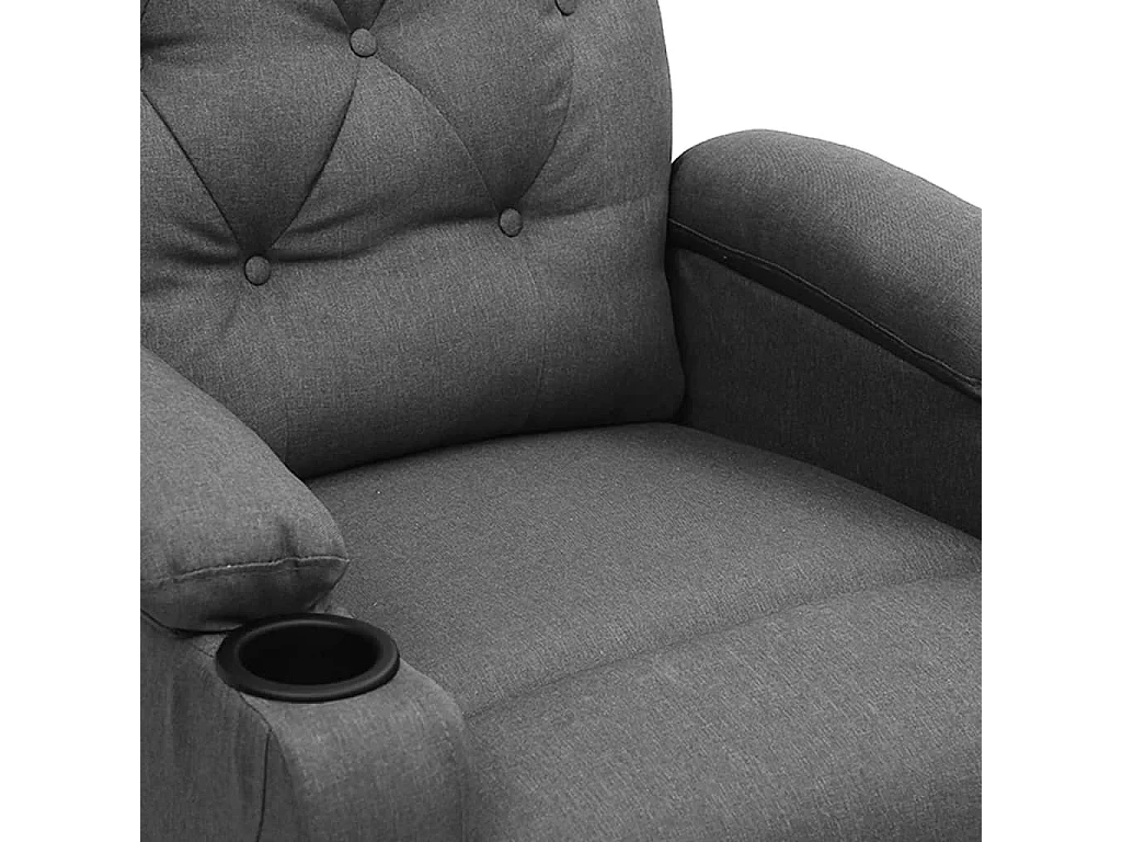 Silla de relax | Sillón elevable tela gris claro SHL4585