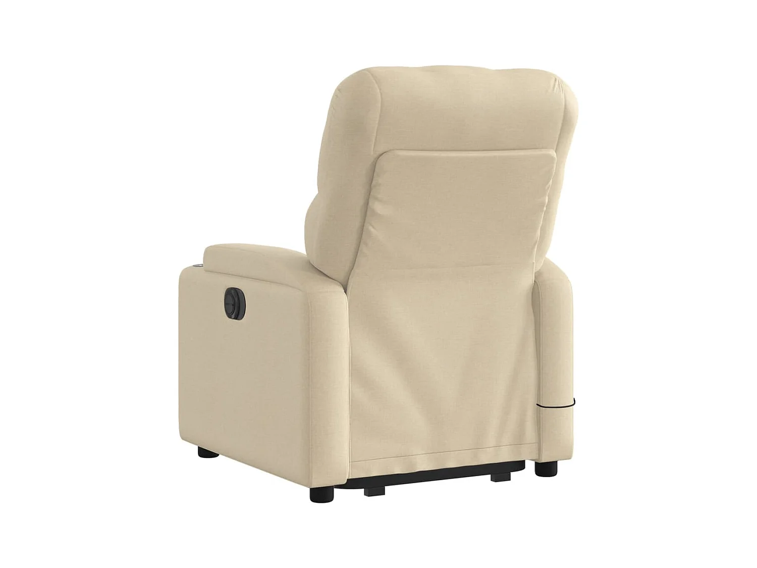 Silla de masaje reclinable de pie de tela color crema SHL9114