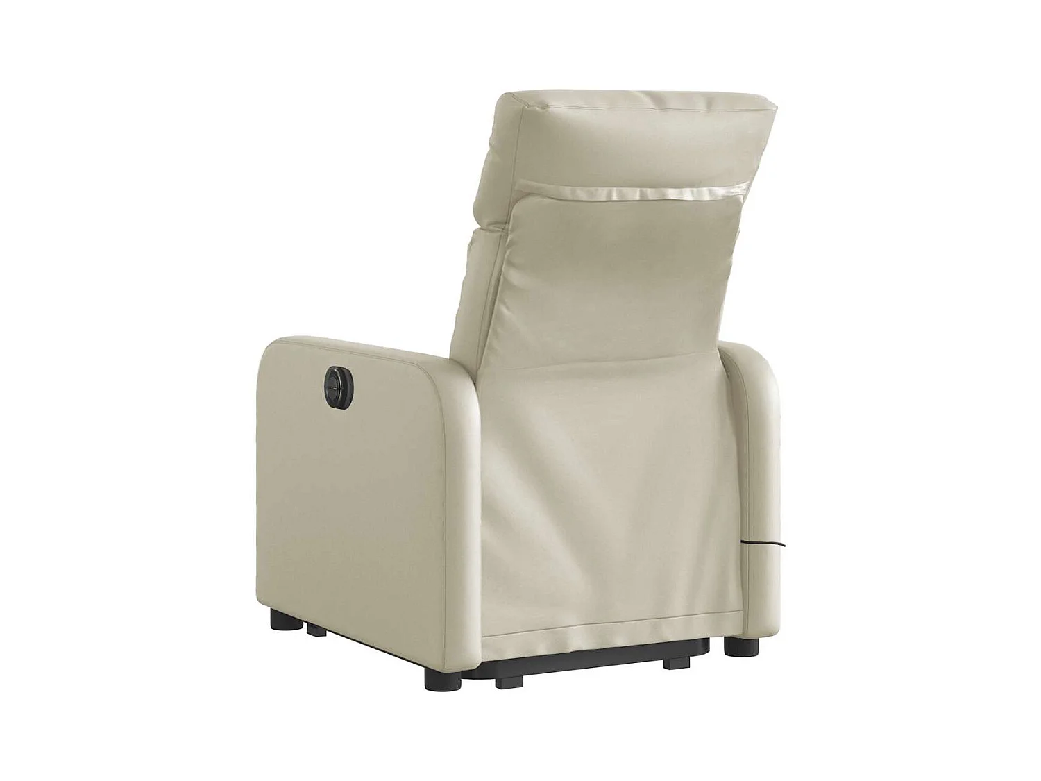 Sillón de salón | Silla | Sillón de masaje elevable eléctrico cuero sintético crema SHL7771