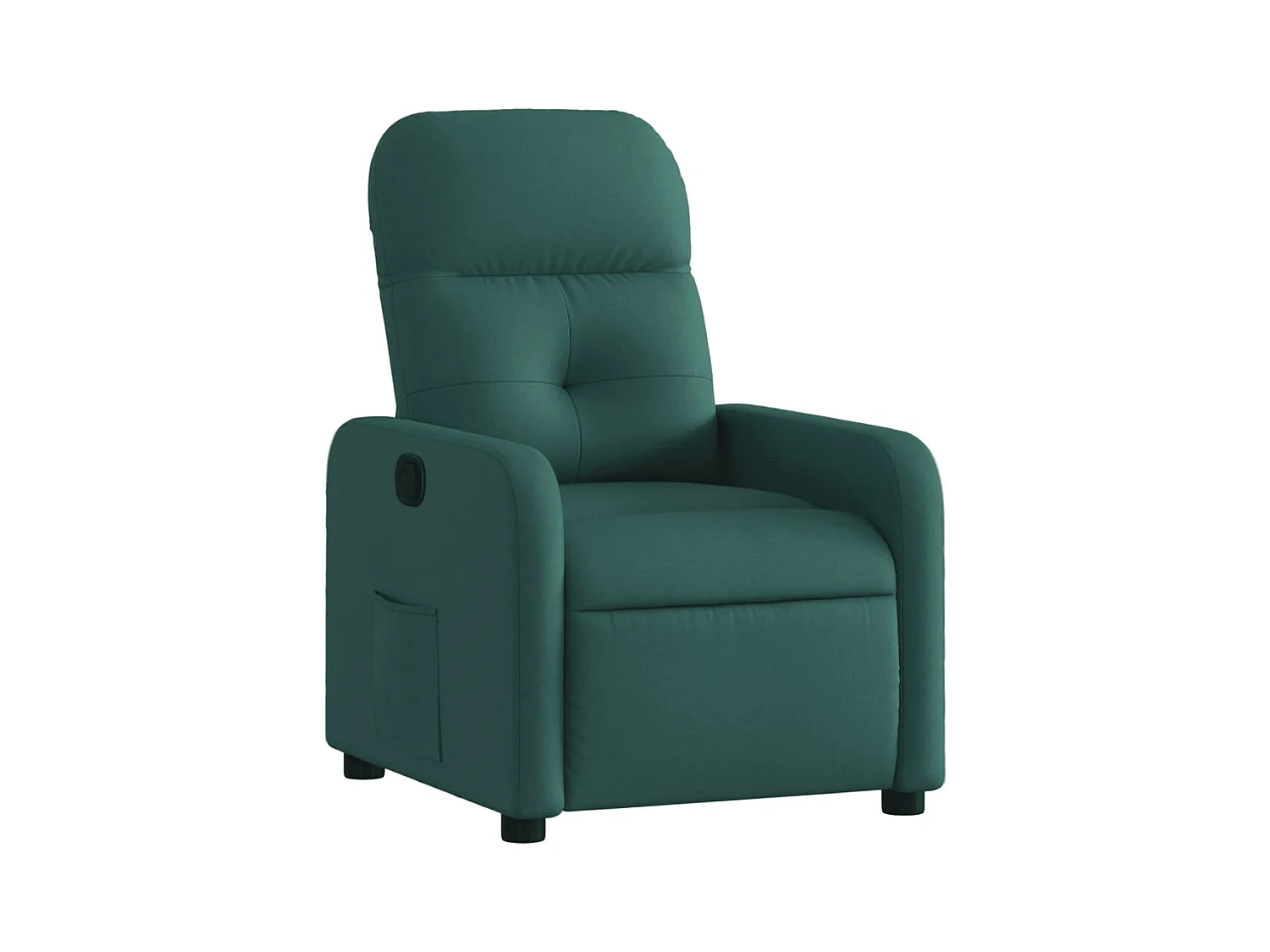 Fauteuil inclinable-Chaise-Fauteuil salon Vert foncé Tissu SHL3111