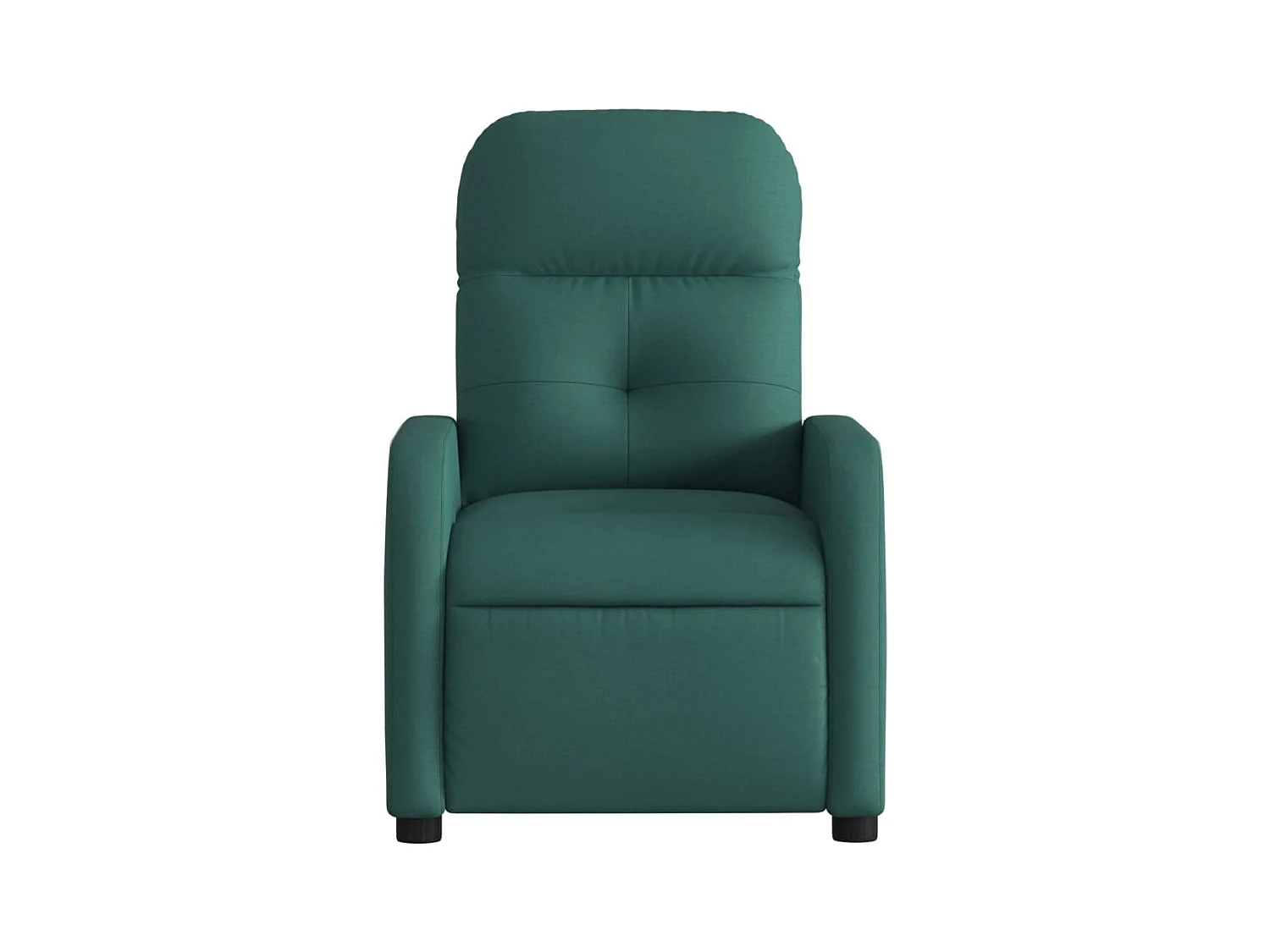 Fauteuil inclinable-Chaise-Fauteuil salon Vert foncé Tissu SHL3111
