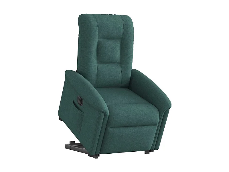 Silla de relax | Sillón eléctrico reclinable elevable de tela verde oscuro SHL4118