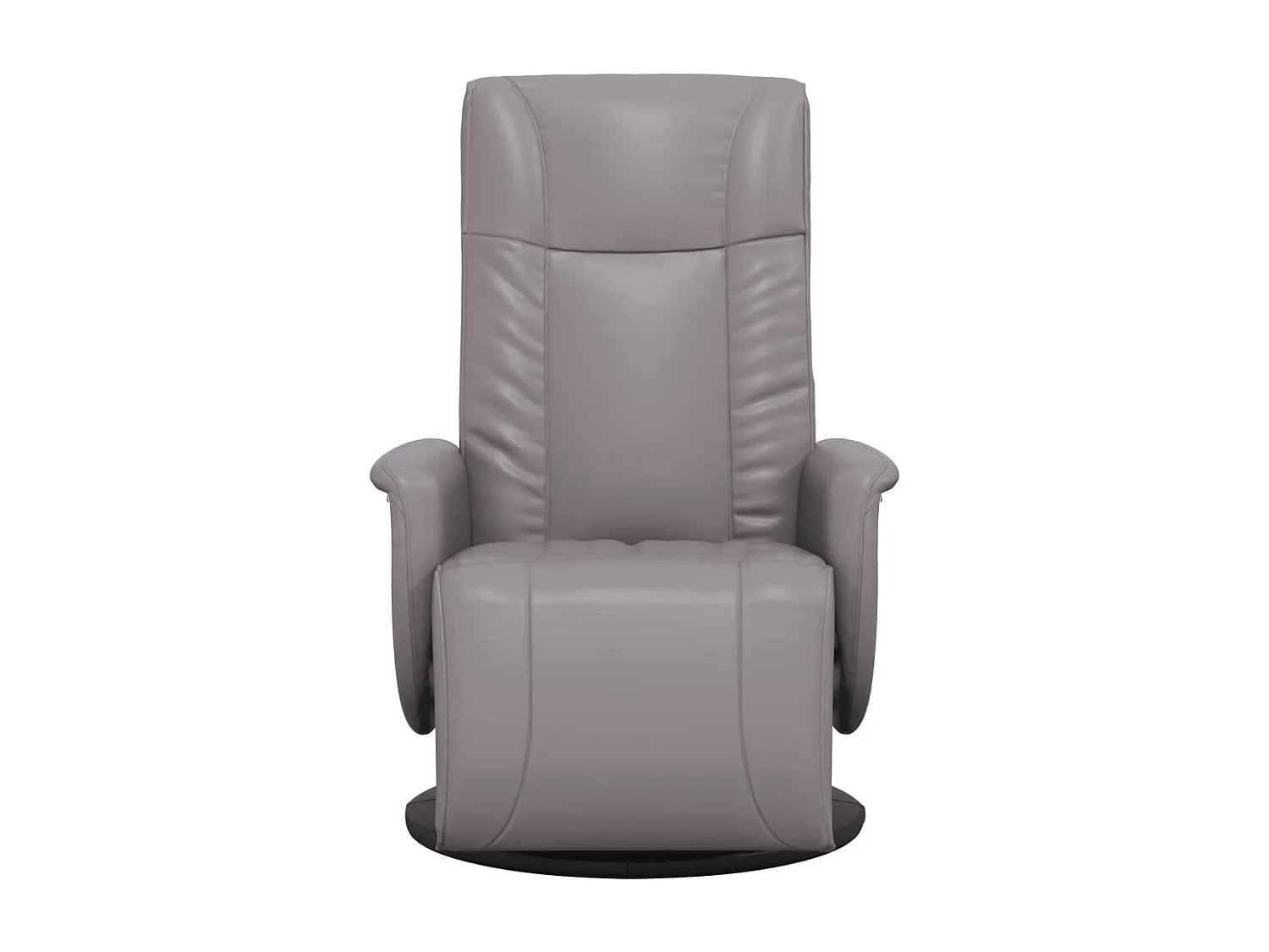 Relaxstoel | Fauteuil | Bureaustoel verstelbaar met voetensteun kunstleer grijs