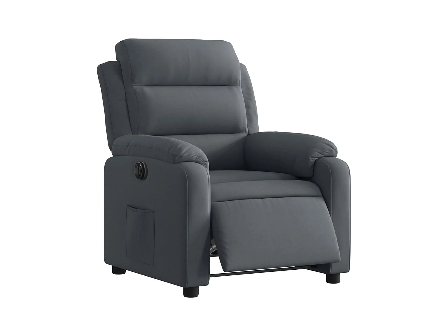 Sillón de relax | Silla | Sillón reclinable eléctrico de terciopelo gris oscuro SHL7682