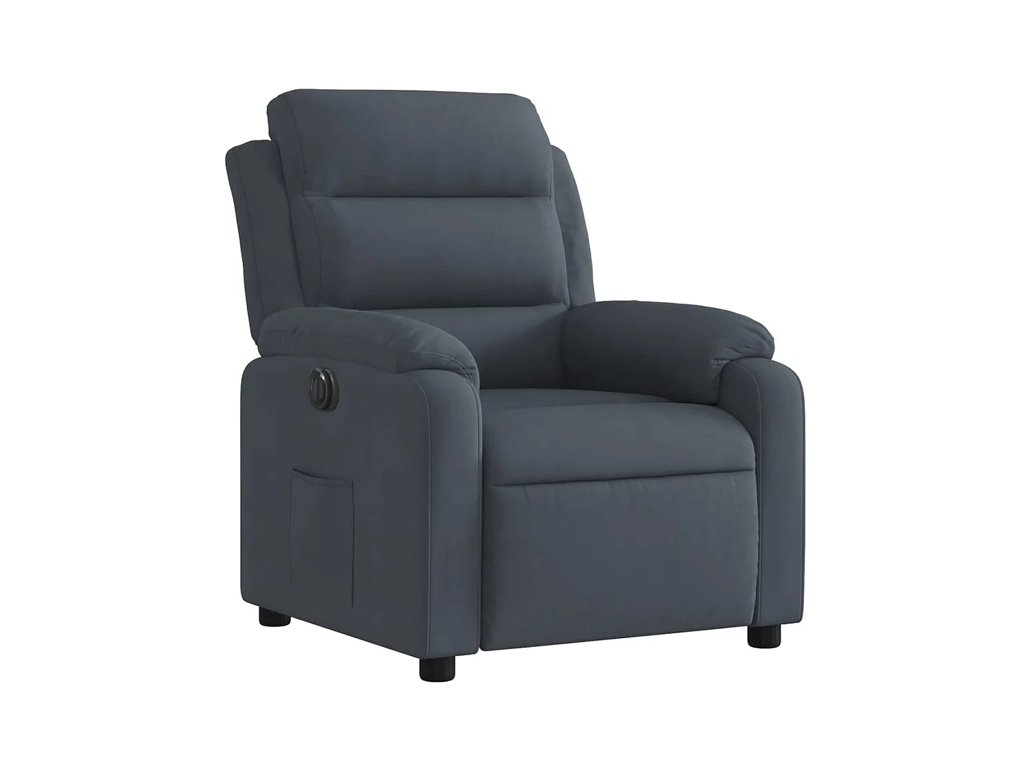 Sillón de relax | Silla | Sillón reclinable eléctrico de terciopelo gris oscuro SHL7682