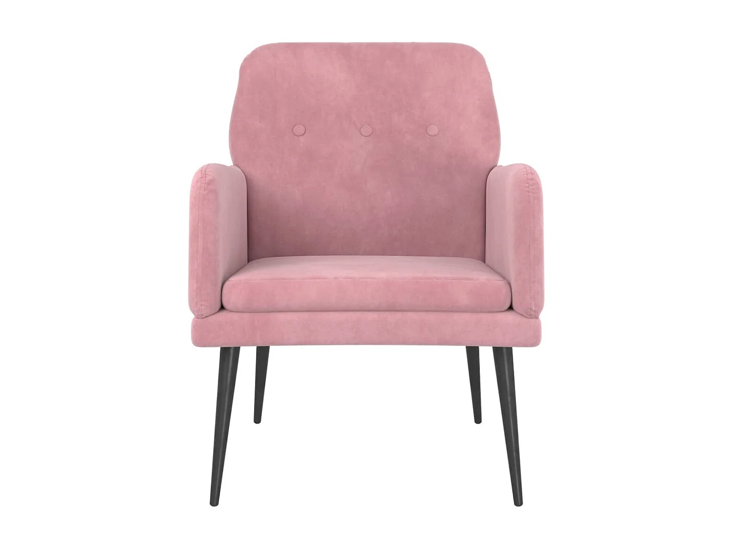 Relaxsessel indoor | Sessel Wohnzimmer & Schlafzimmer Rosa 62x79x79 cm Samt SHL94319