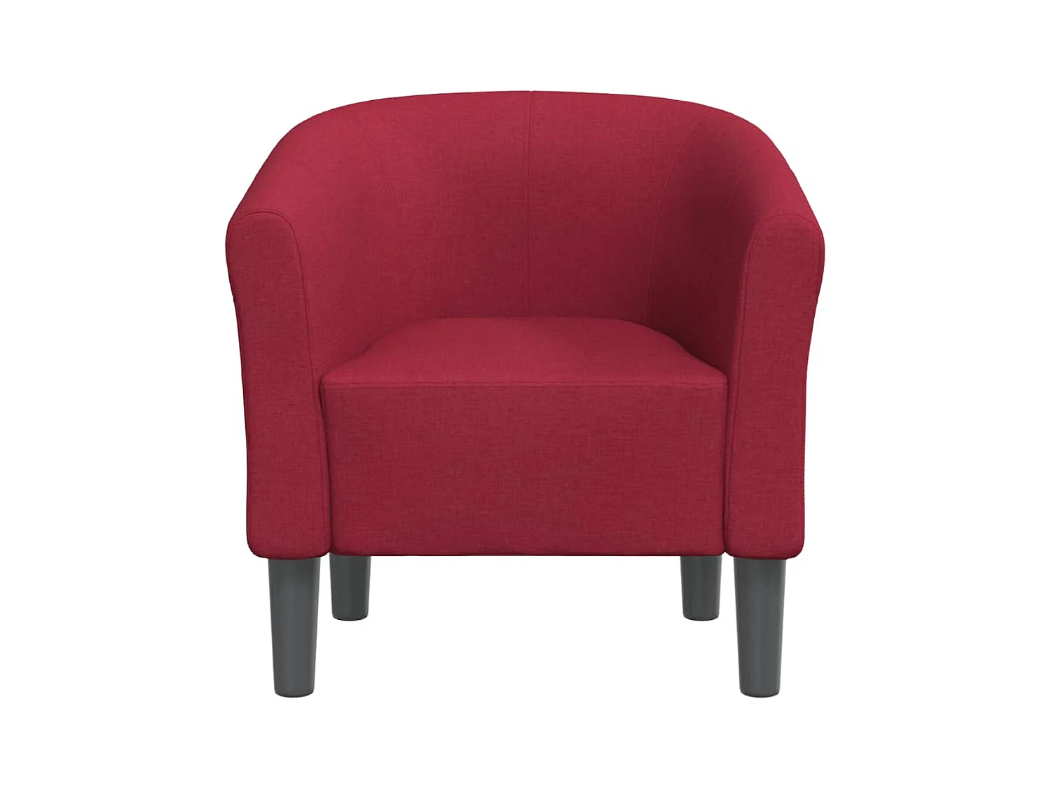 Sillón de salón | Silla de relax | Sillón de tela rojo tinto SHL6113