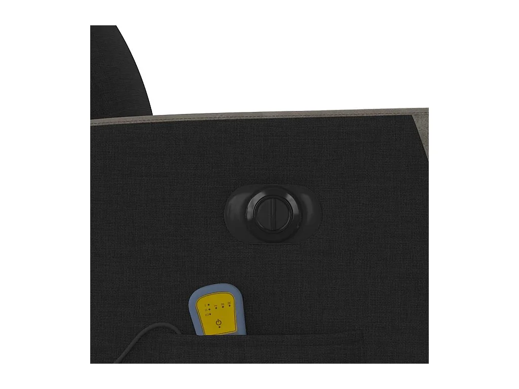 Sillón de relax | Sillón reclinable de masaje eléctrico tela negro SHL9732