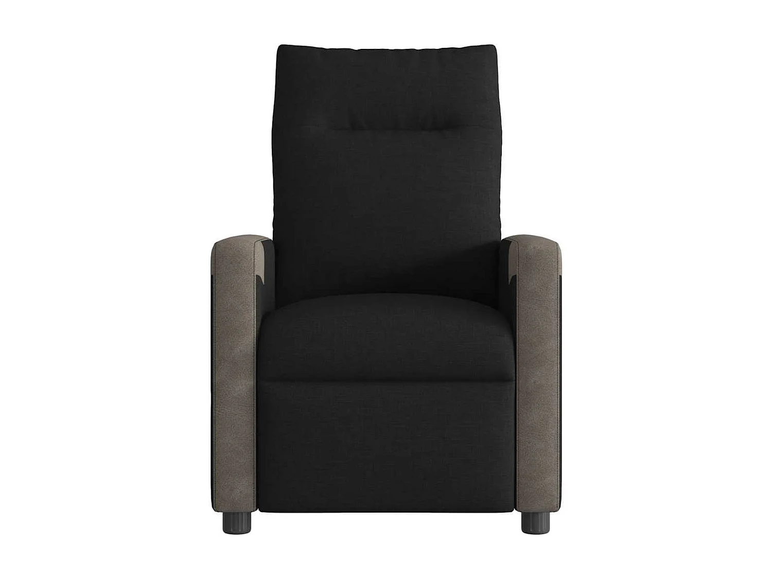 Poltrona reclinável de massagens elétrica tecido preto SHL413566