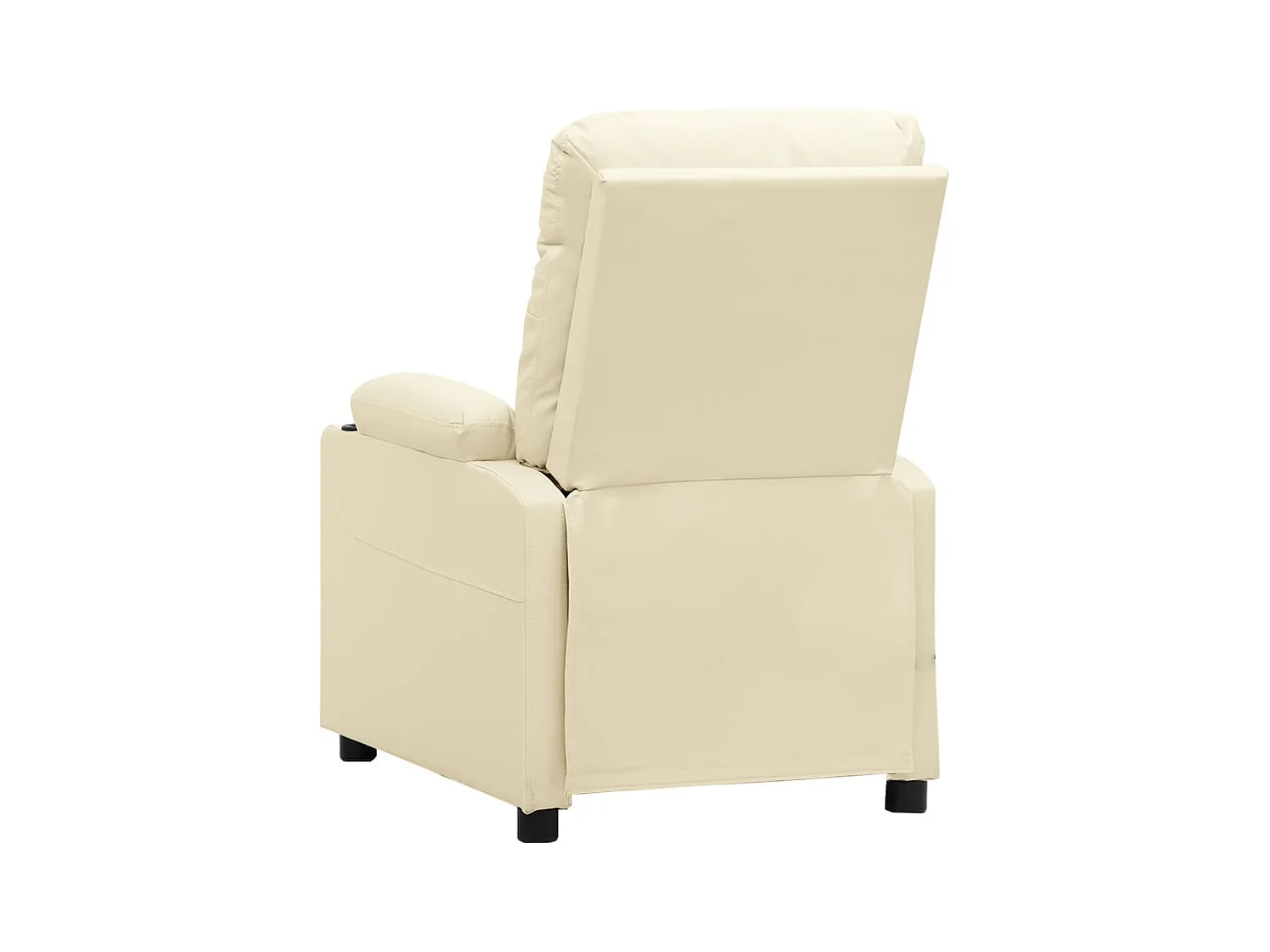 Silla de relax | Sillón elevable cuero sintético crema SHL4451