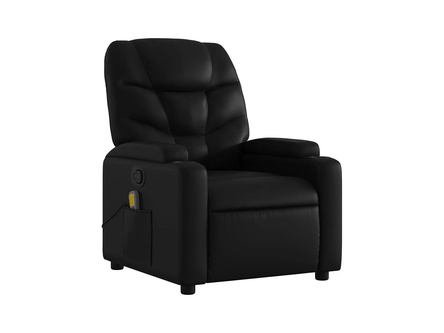 Fauteuil inclinable-Chaise de relax-Fauteuil de Massage noir similicuir SHL2257