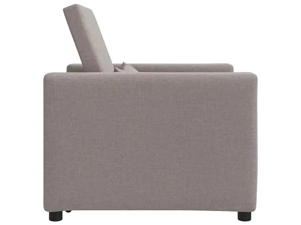 Fauteuil Salon-Chaise de relax-Chaise de Canapé Taupe 90x165x87 cm tissu SHL4698