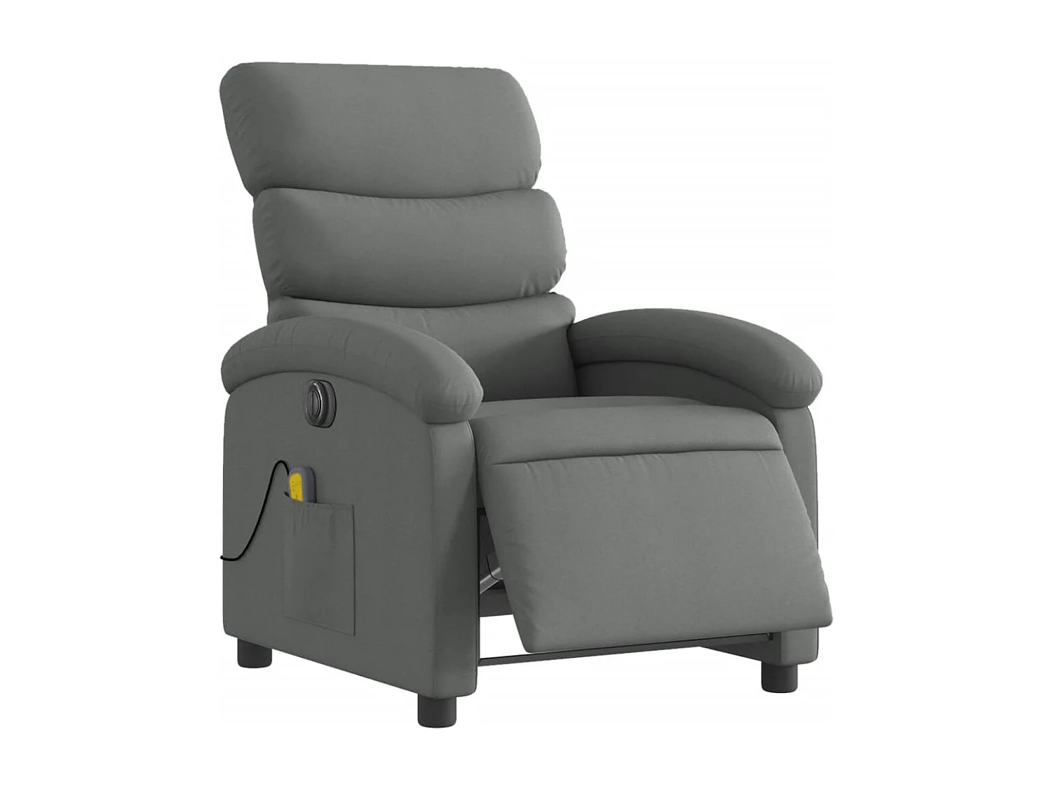 Massagesessel Elektrisch | Relaxsessel indoor Dunkelgrau Stoff SHL83936
