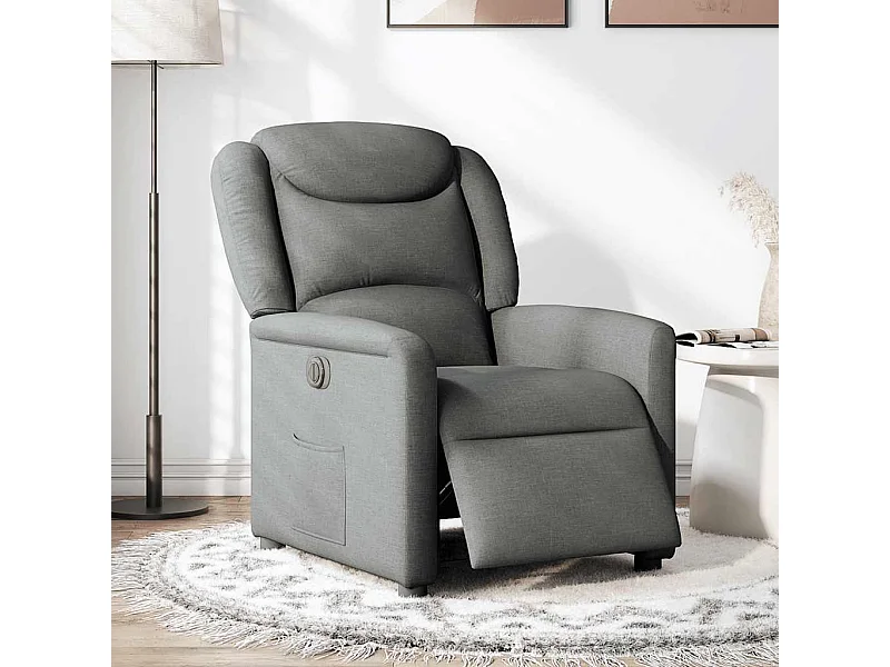 Sillón de relax | Silla | Sillón reclinable eléctrico de tela gris oscuro SHL6426