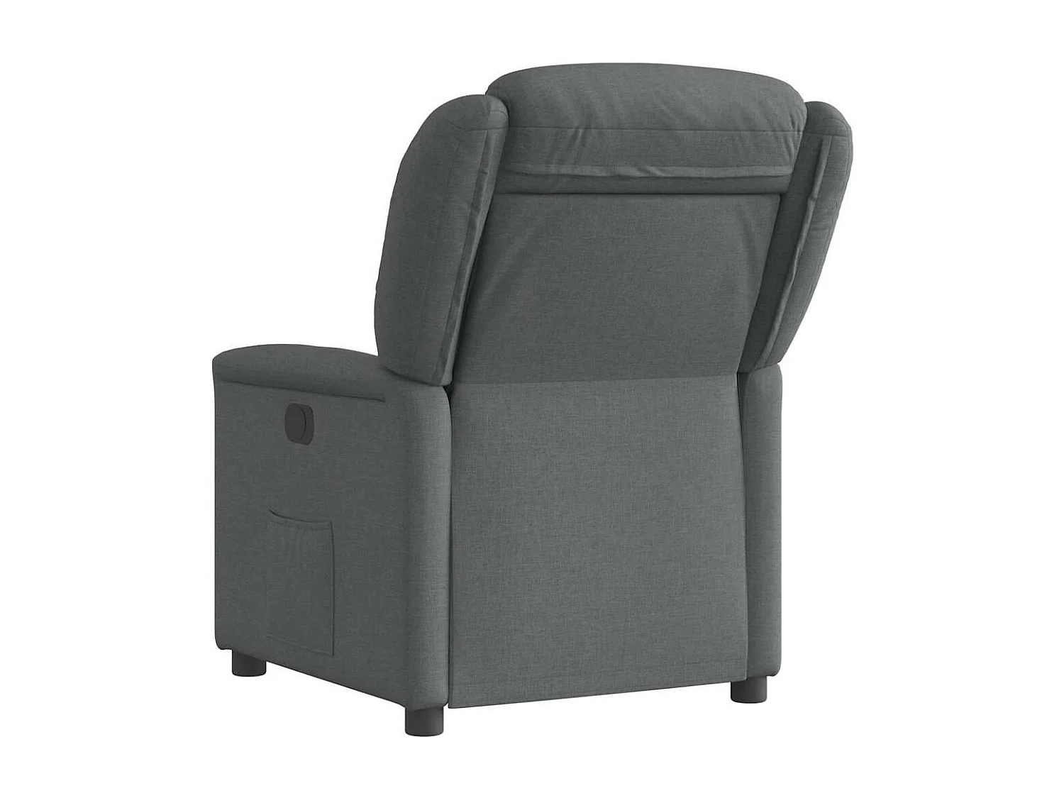 Relaxsessel Elektrisch | Lounge Sessel indoor Dunkelgrau Stoff SHL78666