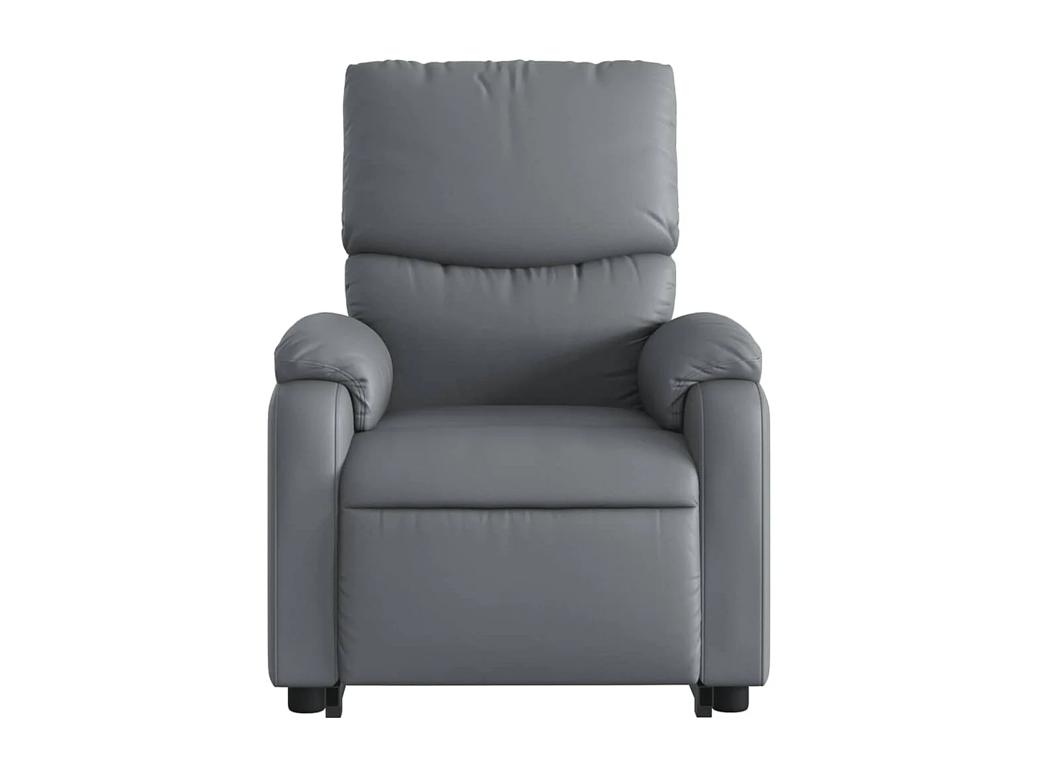 Sillón de relax | Sillón reclinable elevable cuero artificial gris SHL4549