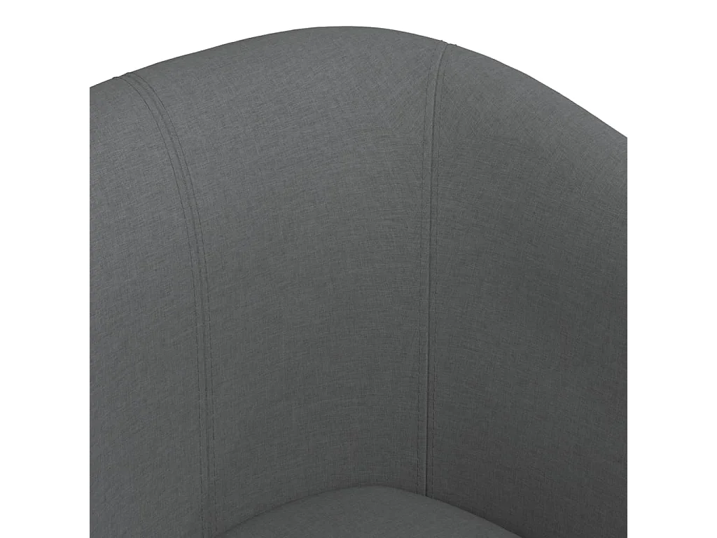 Sillón de salón | Silla de relax con taburete tela gris oscuro SHL7878