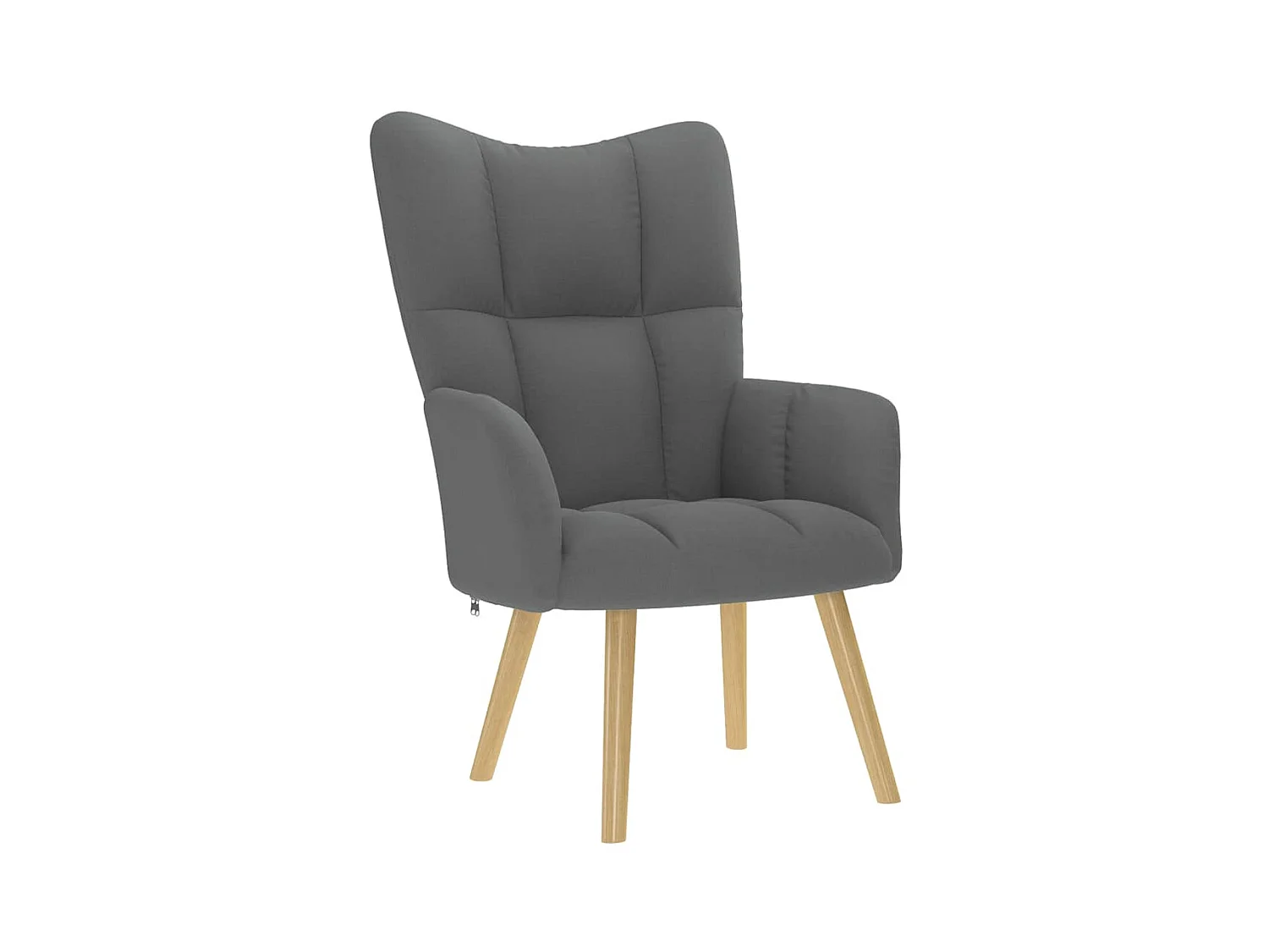 Sillón de relax | Silla de relax con taburete tela gris oscuro SHL3602