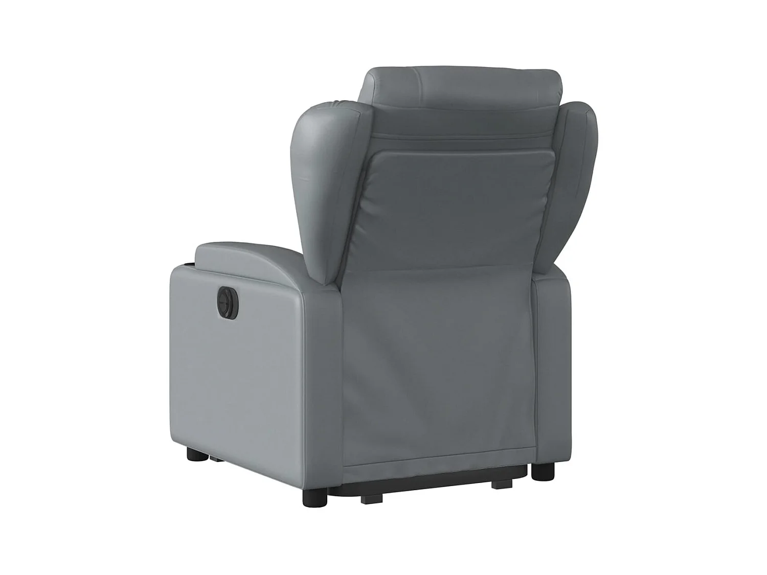 Sta-op-stoel kunstleer grijs