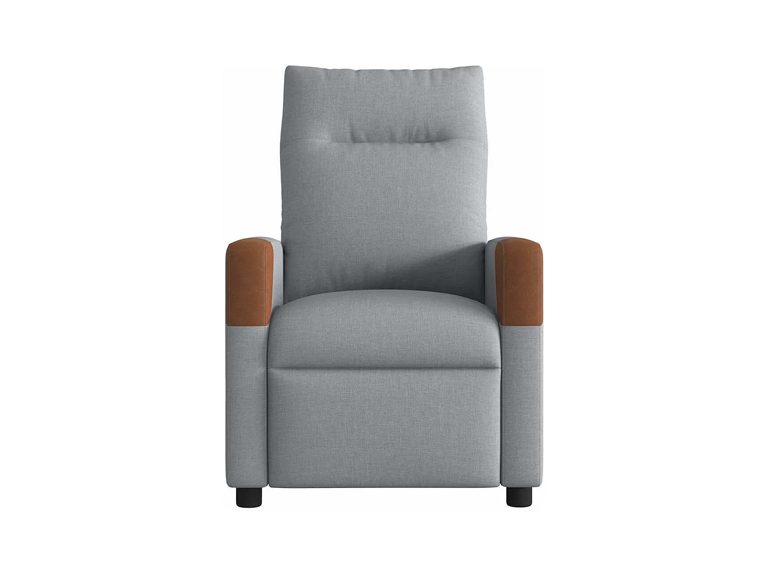 Sillón de relax | Sillón reclinable de masaje eléctrico tela gris claro SHL8572