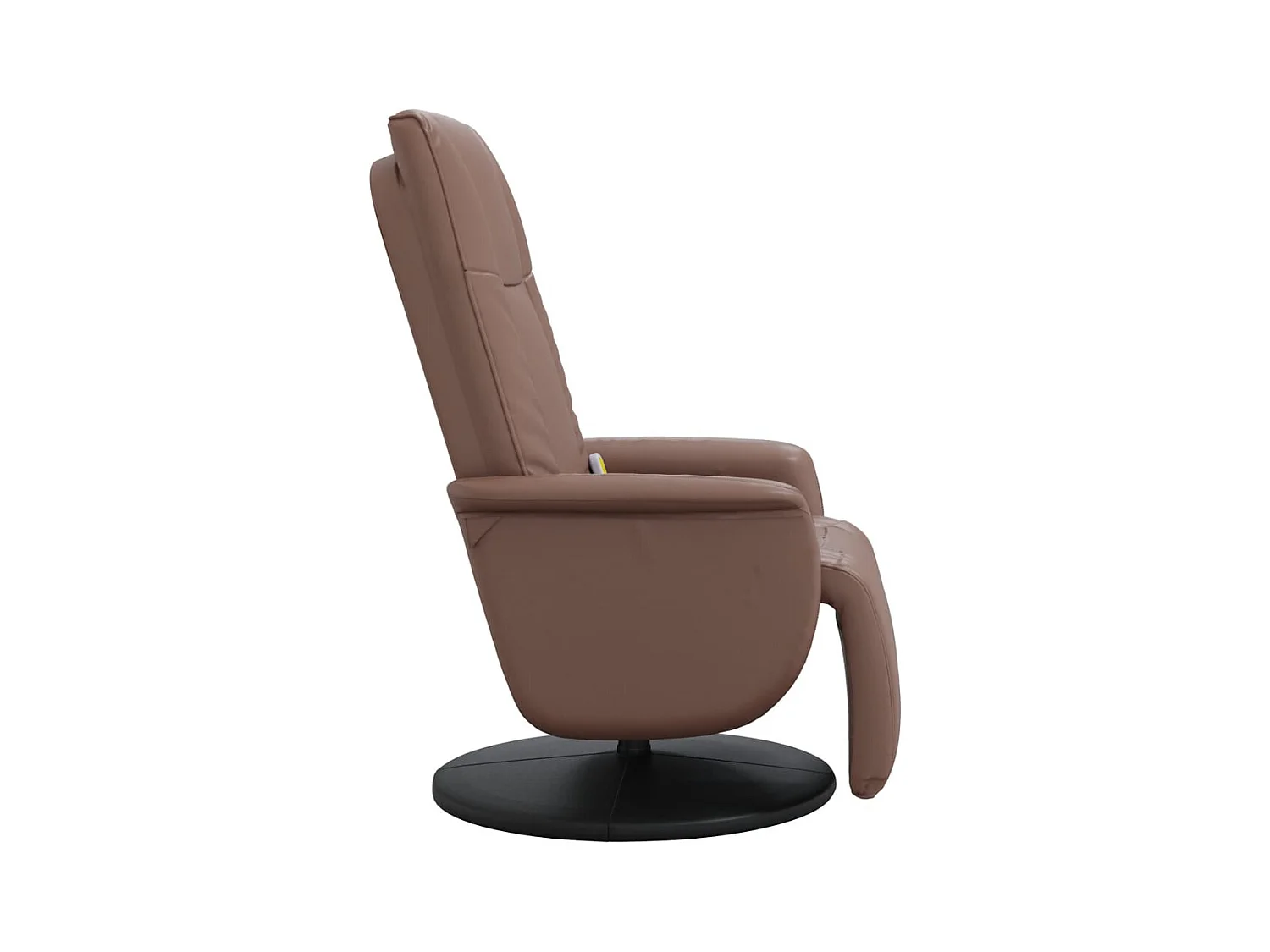 Sillón de relax | Sillón reclinable masaje con reposapiés cuero sintético marrón SHL3181