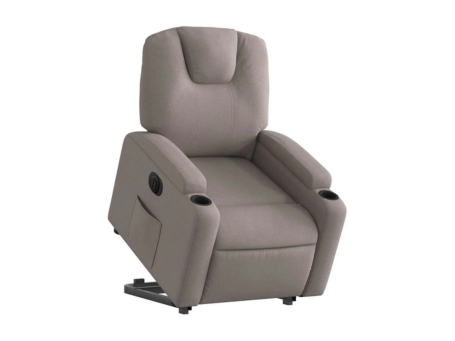 Relaxsessel mit Aufstehhilfe Elektrisch | Lounge Sessel indoor Taupe Stoff SHL8150