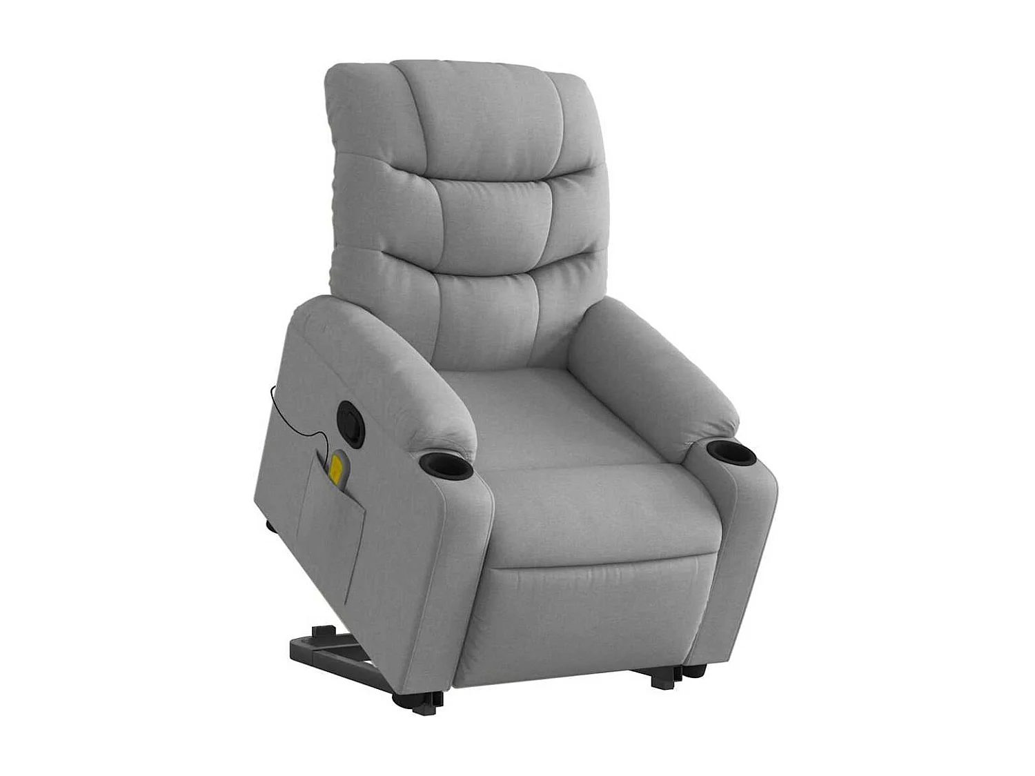 Fauteuil inclinable-Chaise de relax-Fauteuil de Massage Gris clair Tissu SHL2435