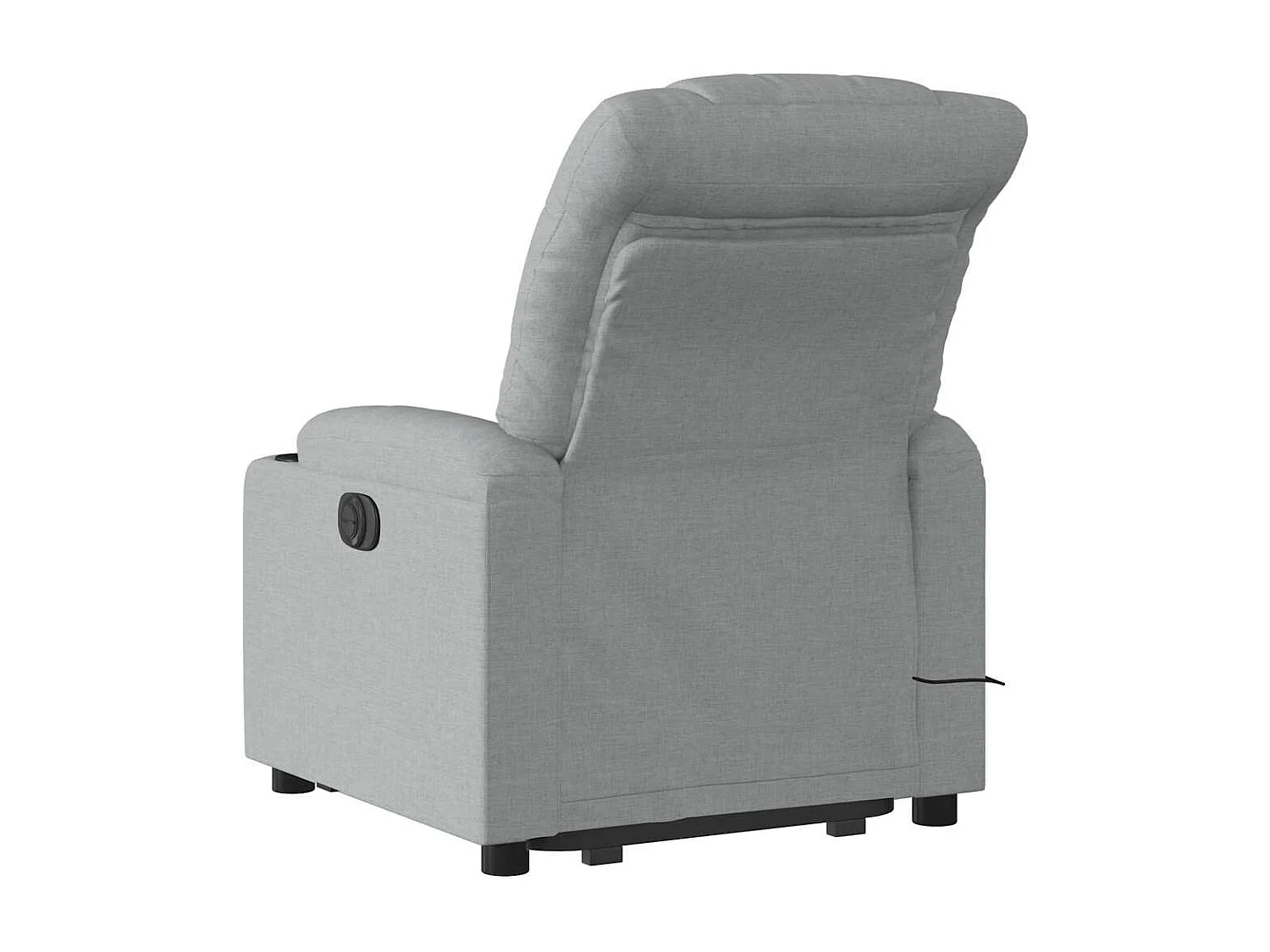 Fauteuil inclinable-Chaise de relax-Fauteuil de Massage Gris clair Tissu SHL2435
