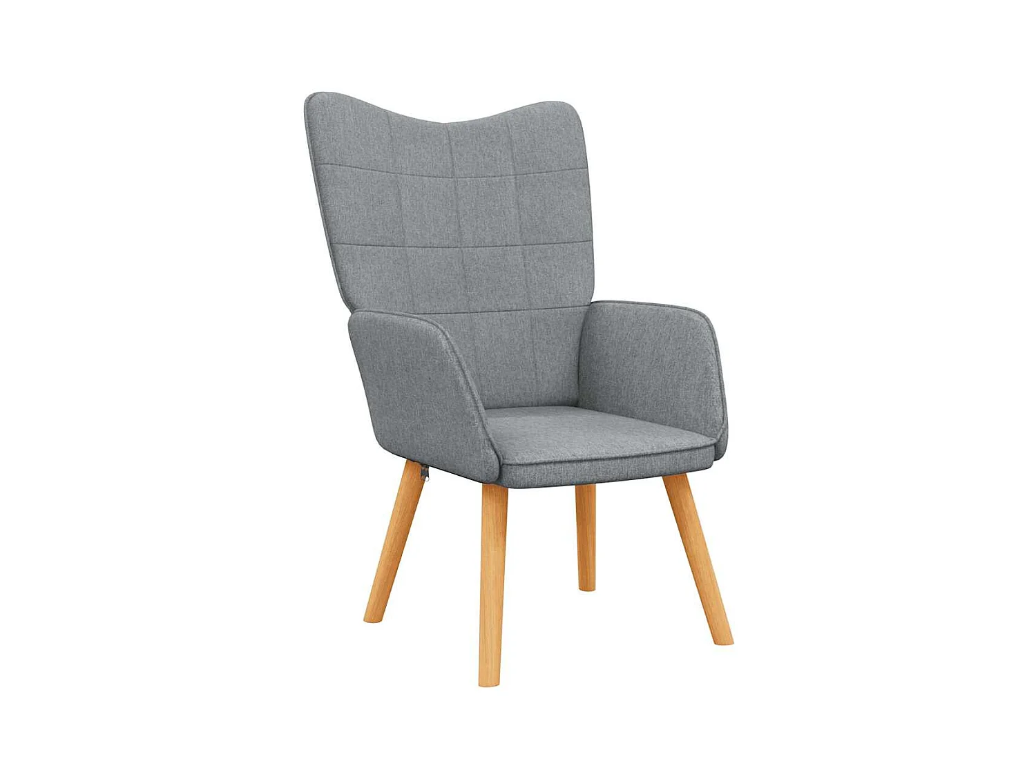 Fauteuil de relaxation-Chaise de bureau Gris clair Tissu SHL2257