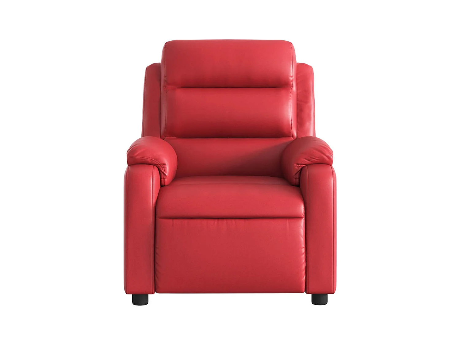Sillón de relax | Sillón reclinable de cuero sintético rojo SHL4122