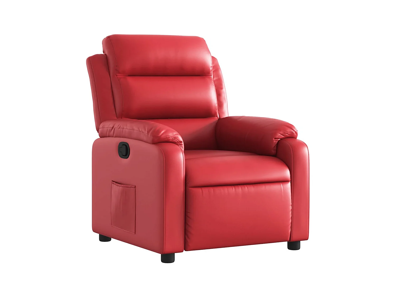 Sillón de relax | Sillón reclinable de cuero sintético rojo SHL4122